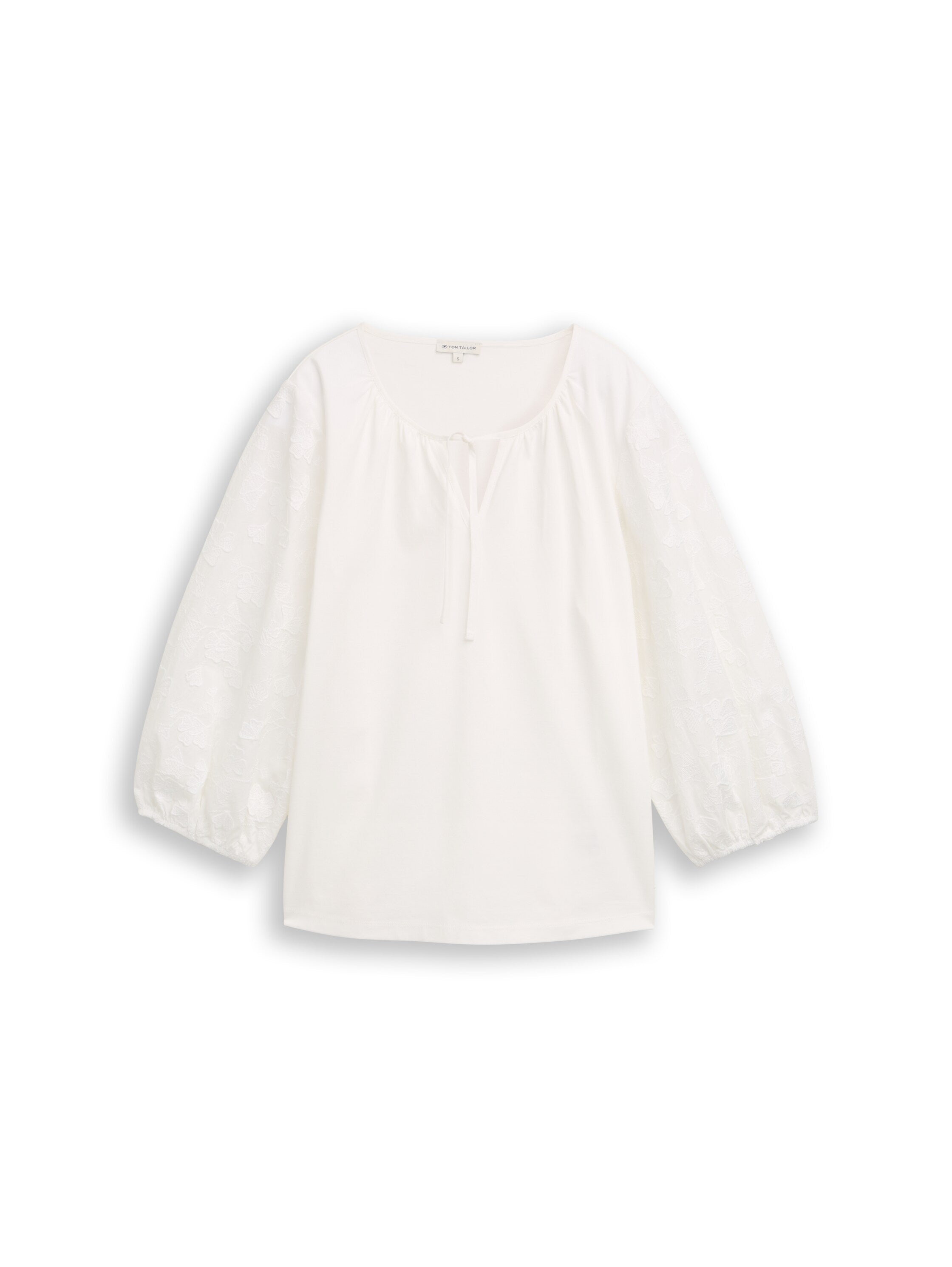 Tom Tailor White Long Sleeved Blouse