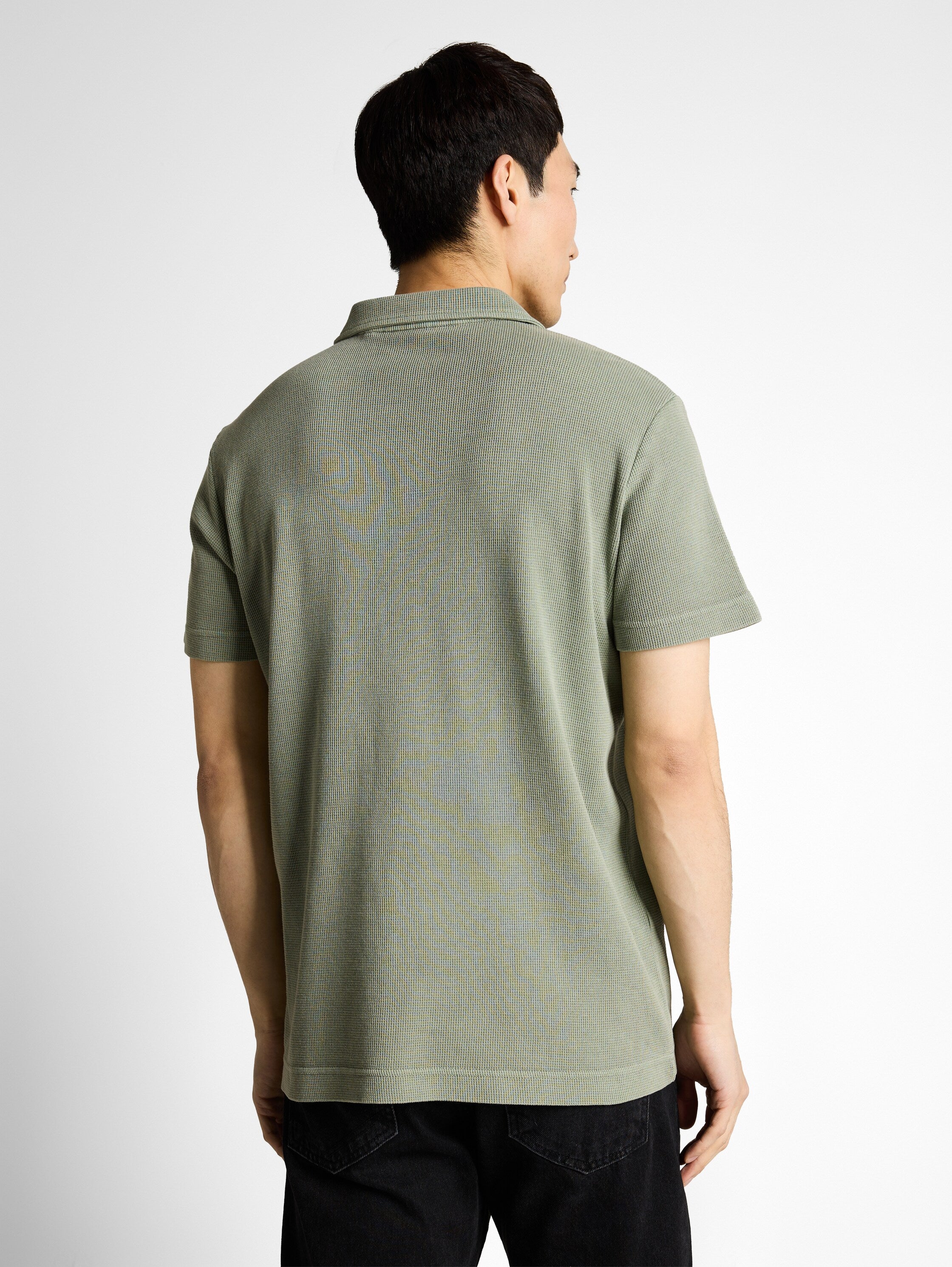 Tom Tailor Olive Short Sleeved Polo With Logo