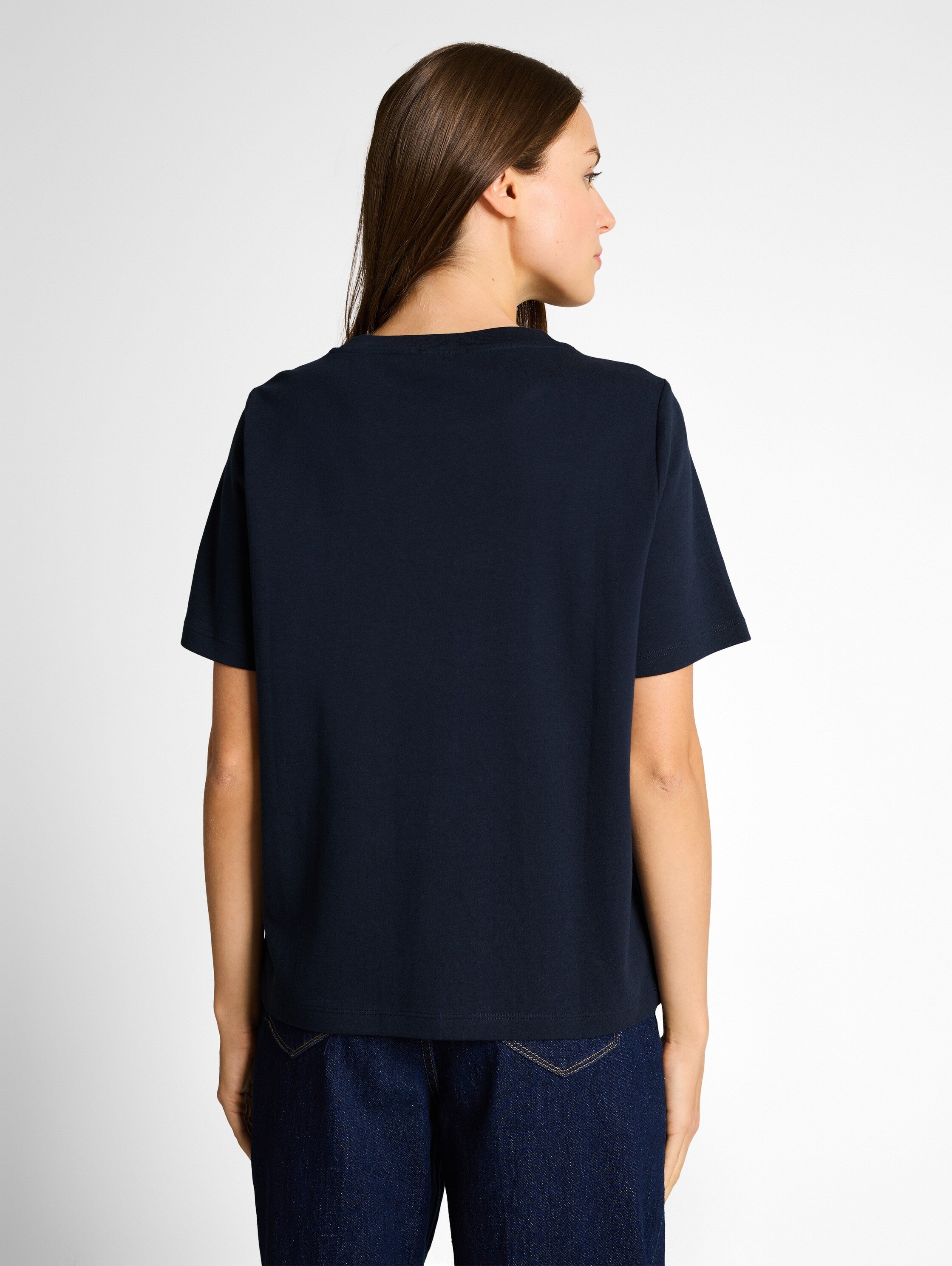 Tom Tailor Navy Cotton Short Sleeved T-Shirt