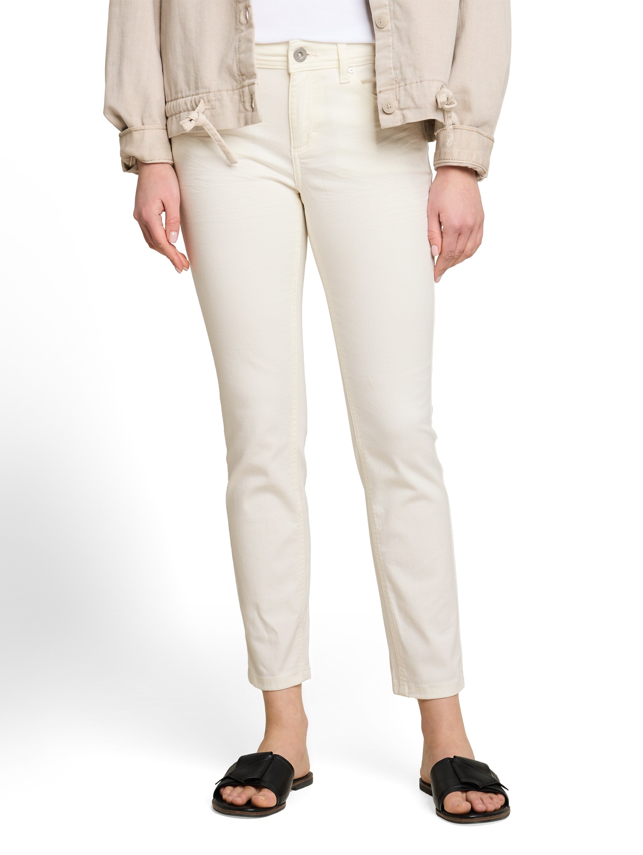 Tom Tailor White Slim Fit Denim Jeans