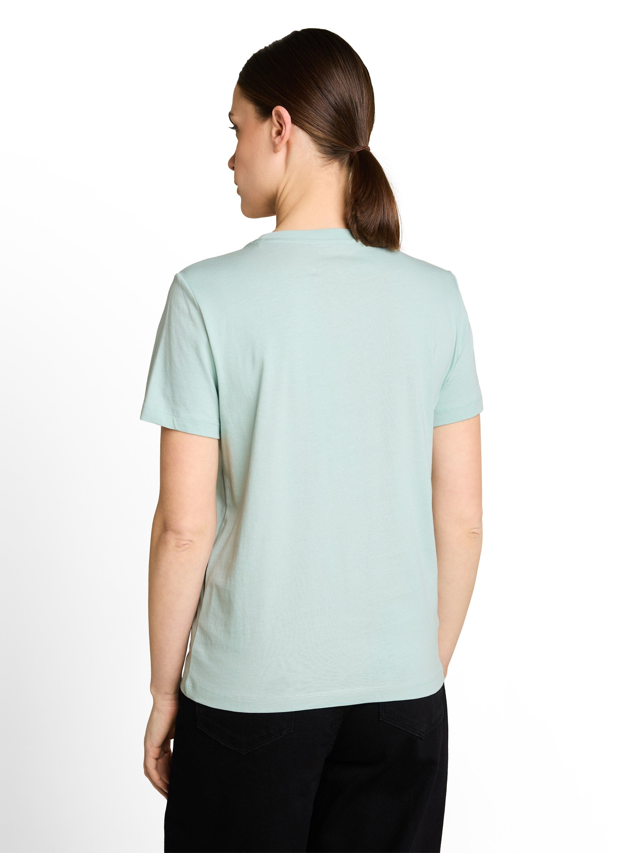 Tom Tailor Blue Haz T-shirt With Logo Print