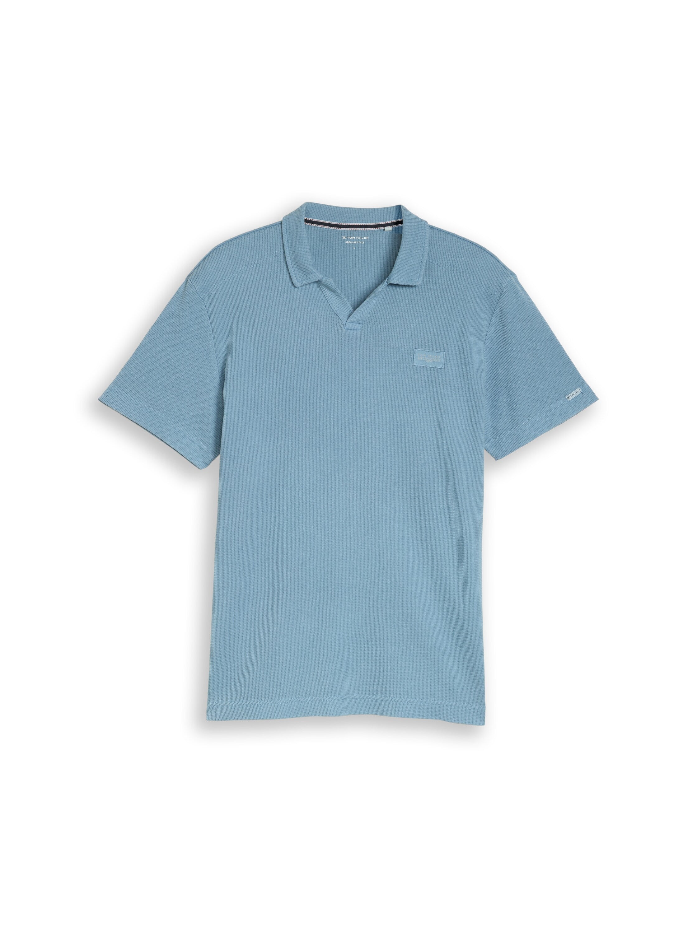 Tom Tailor Blue Short Sleeved Polo With Logo