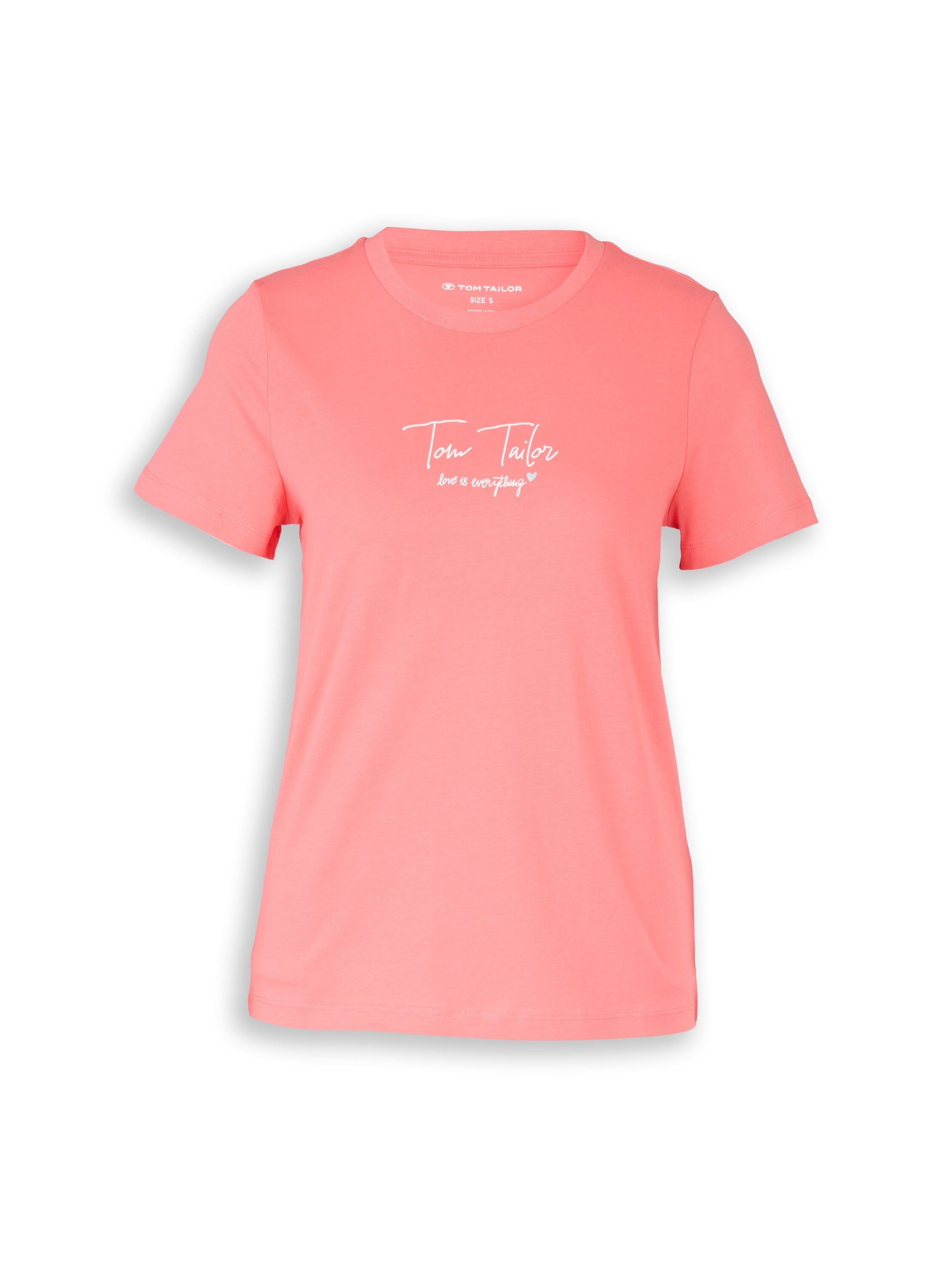 Tom Tailor Coral T-shirt With Logo Print