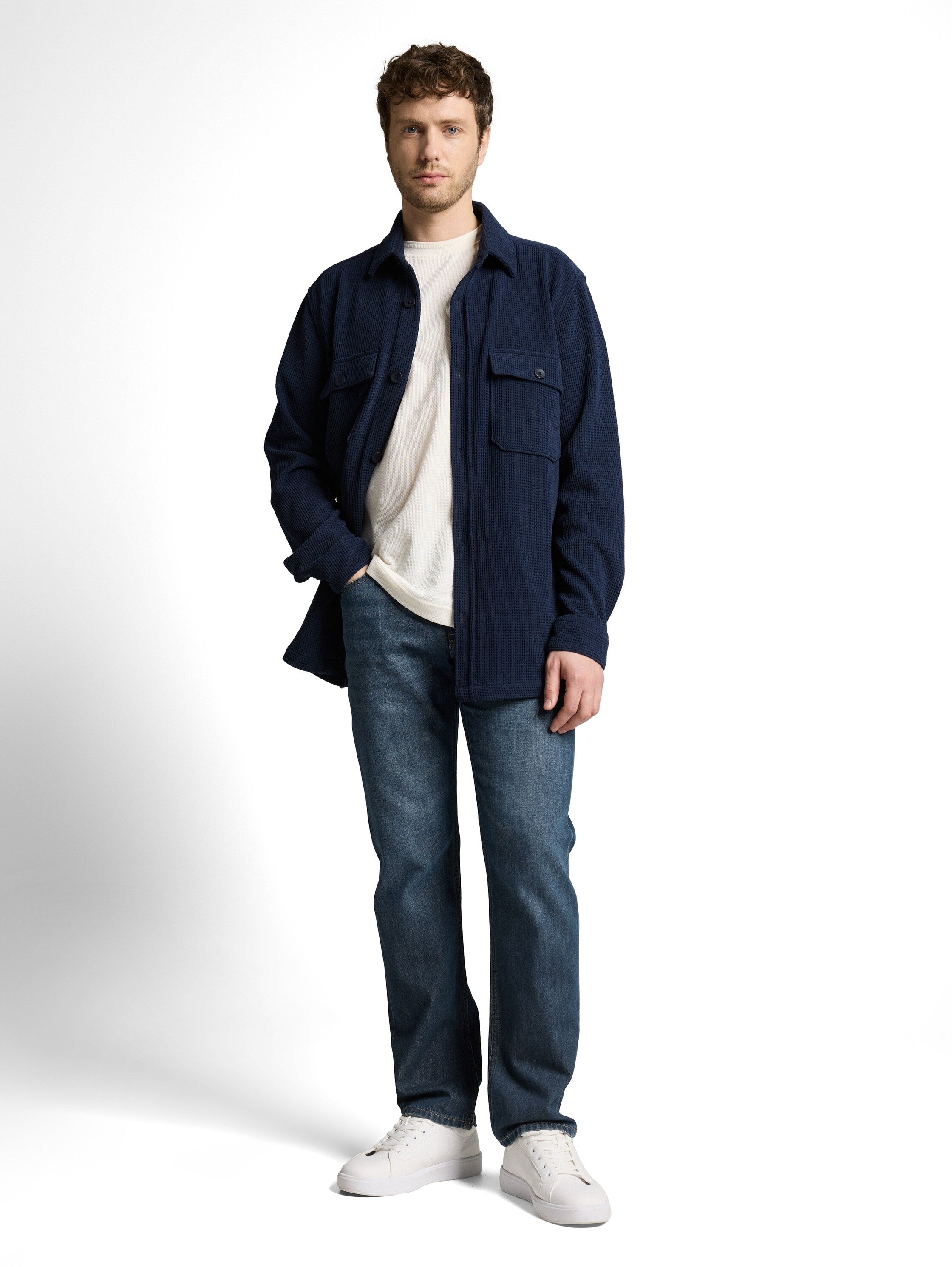 Tom Tailor Blue Denim Jeans With Five-Pocket Style