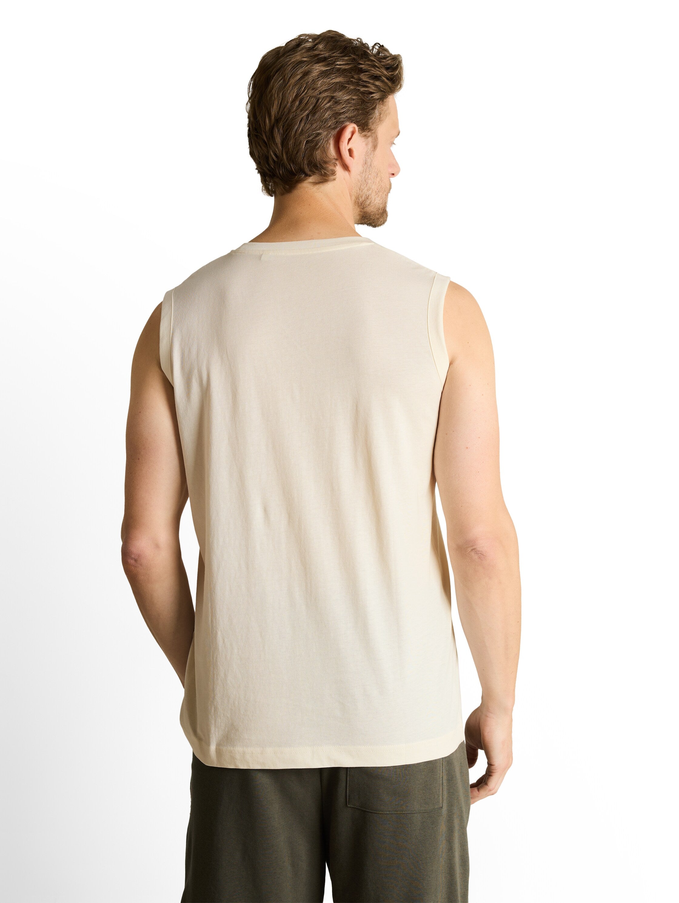 Tom Tailor Gardenia White Sleeveless Plain Top
