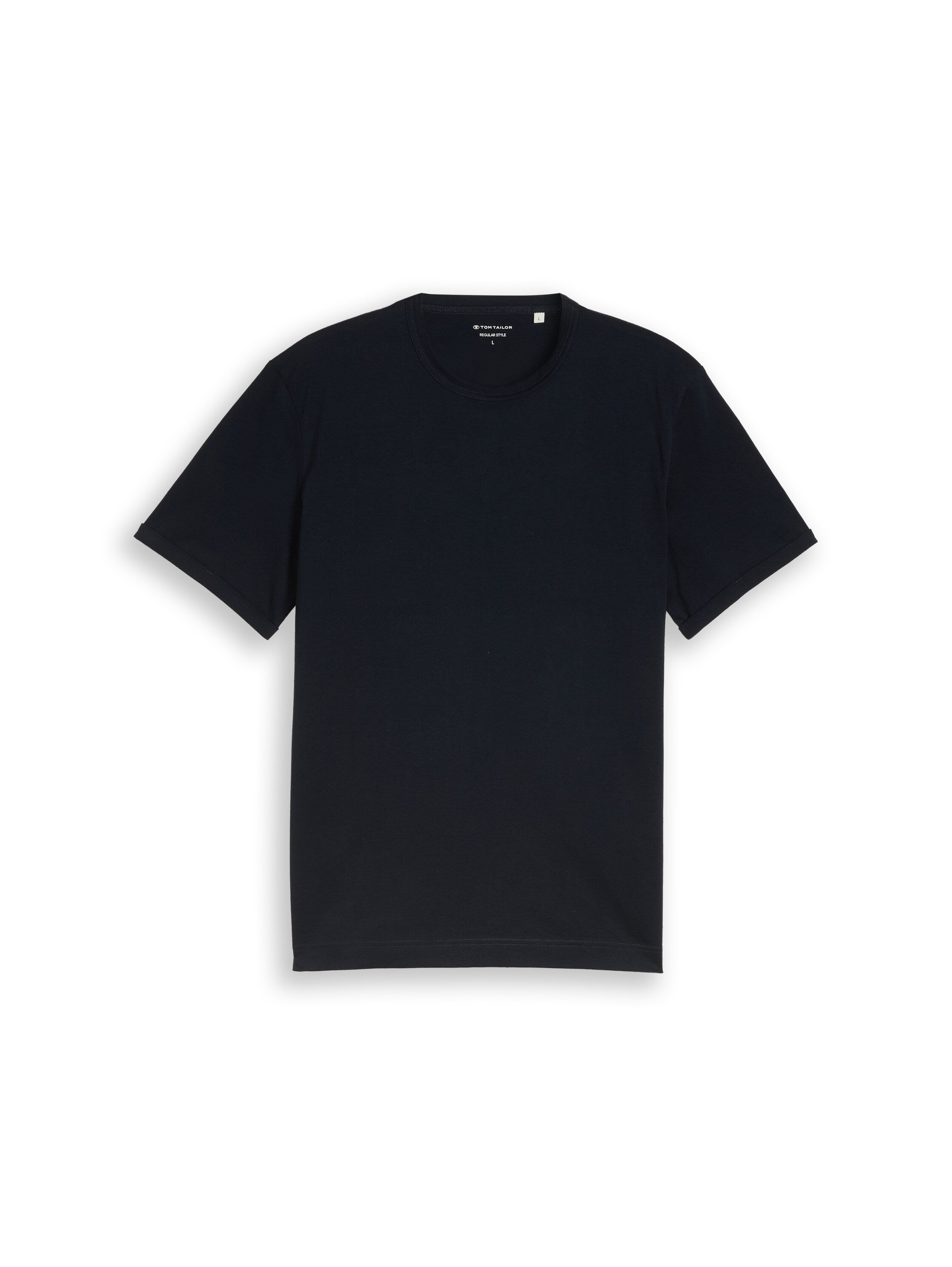 Tom Tailor Navy Short Sleeved Plain T-Shirt