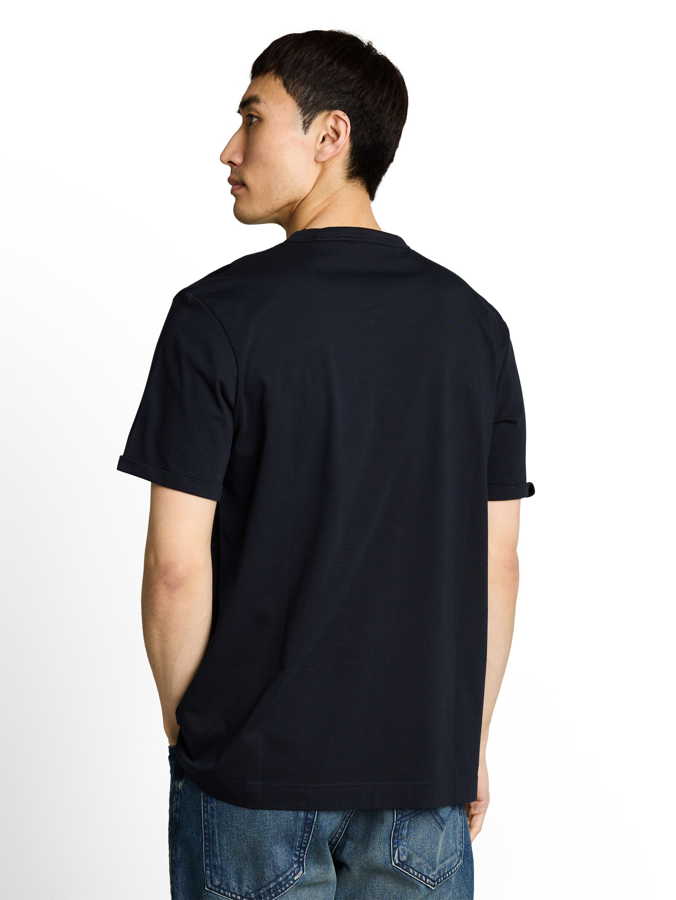 Tom Tailor Navy Short Sleeved Plain T-Shirt