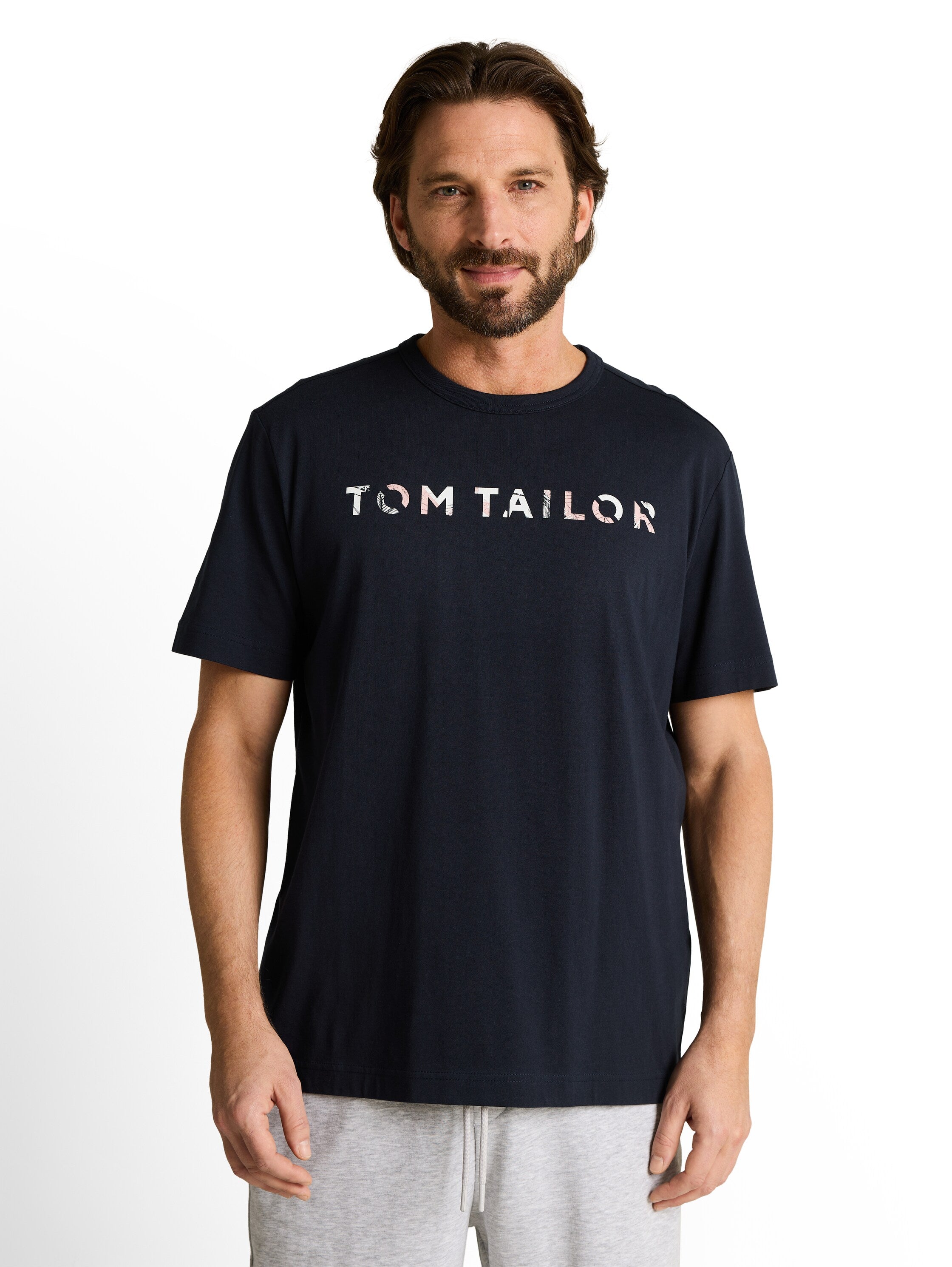 Tom Tailor Navy T-Shirt With Print