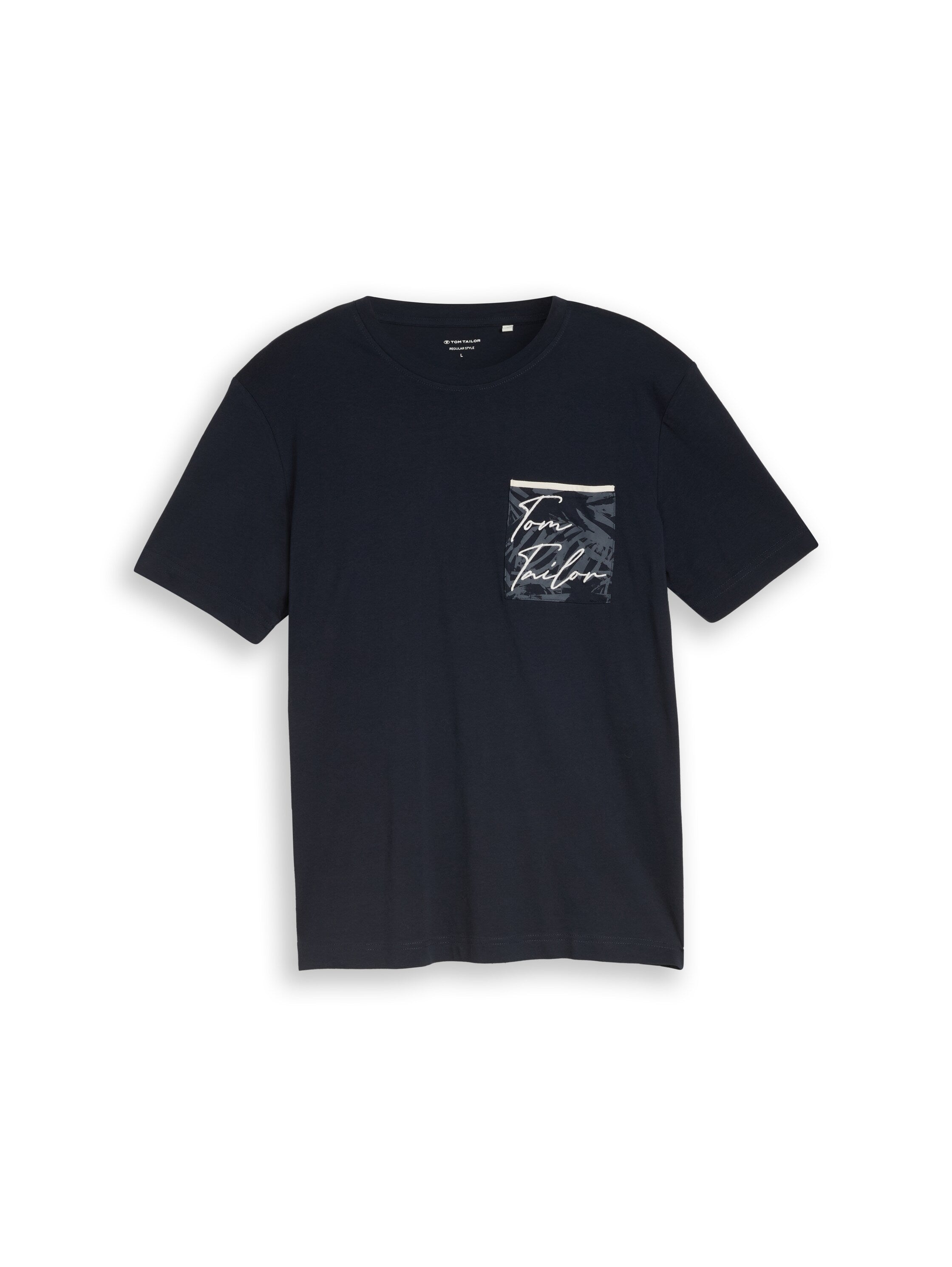 Tom Tailor Navy T-Shirt With Breast Pocket