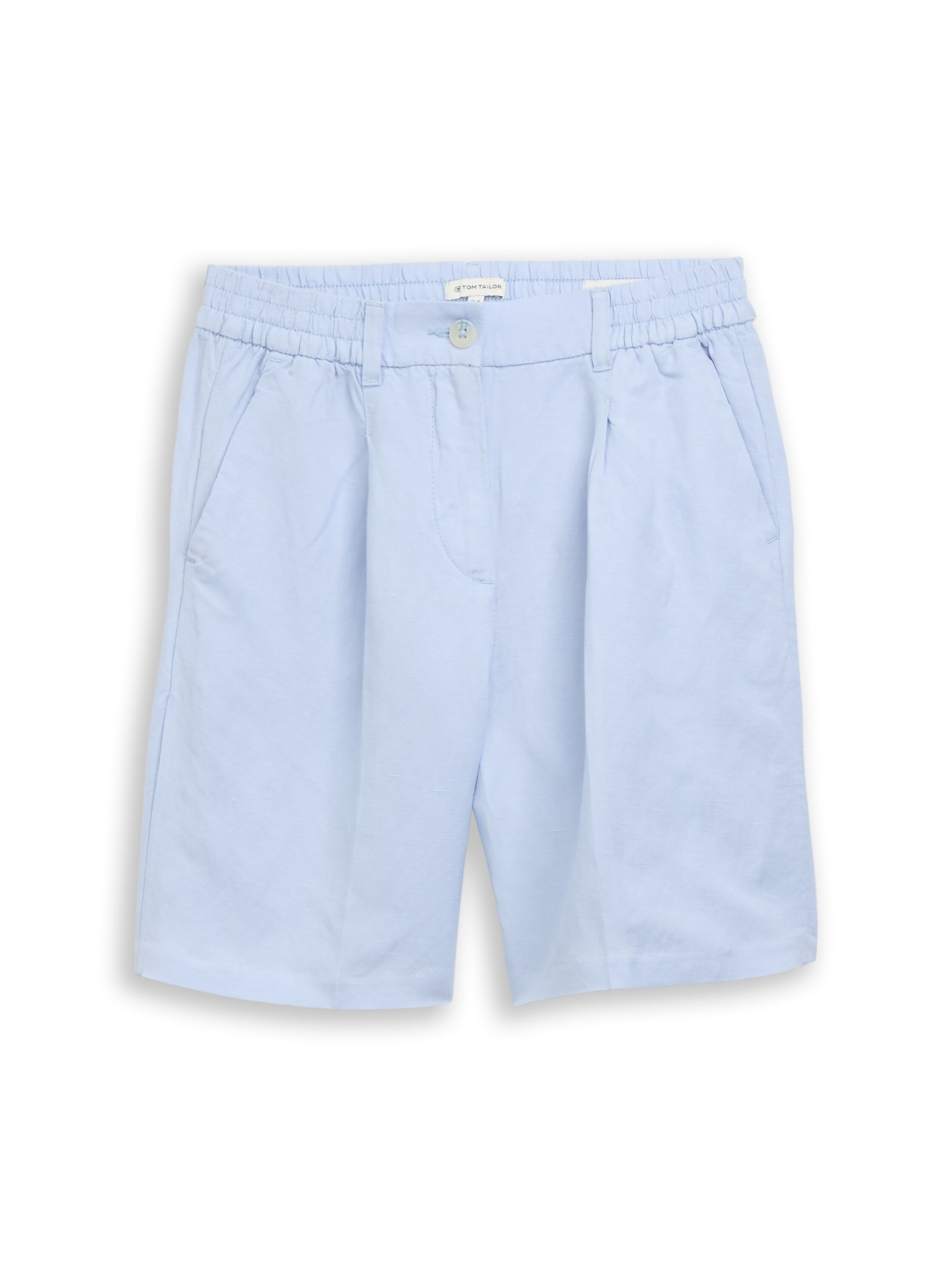 Tom Tailor Blue Loose-Fit Shorts With Linen Blend