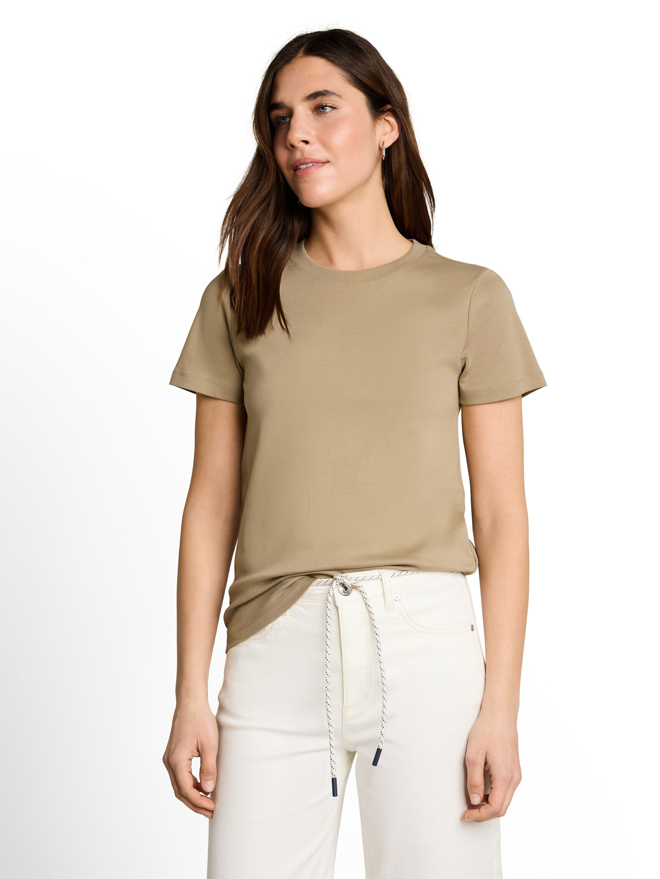 Tom Tailor Beige Basic Cotton T-Shirt