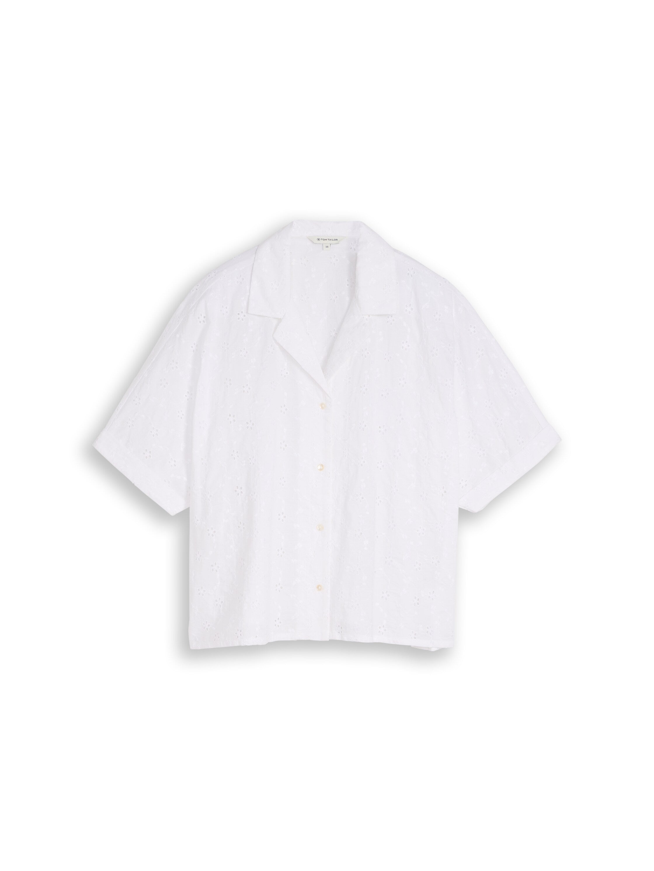 Tom Tailor White Short Sleeved Shirt