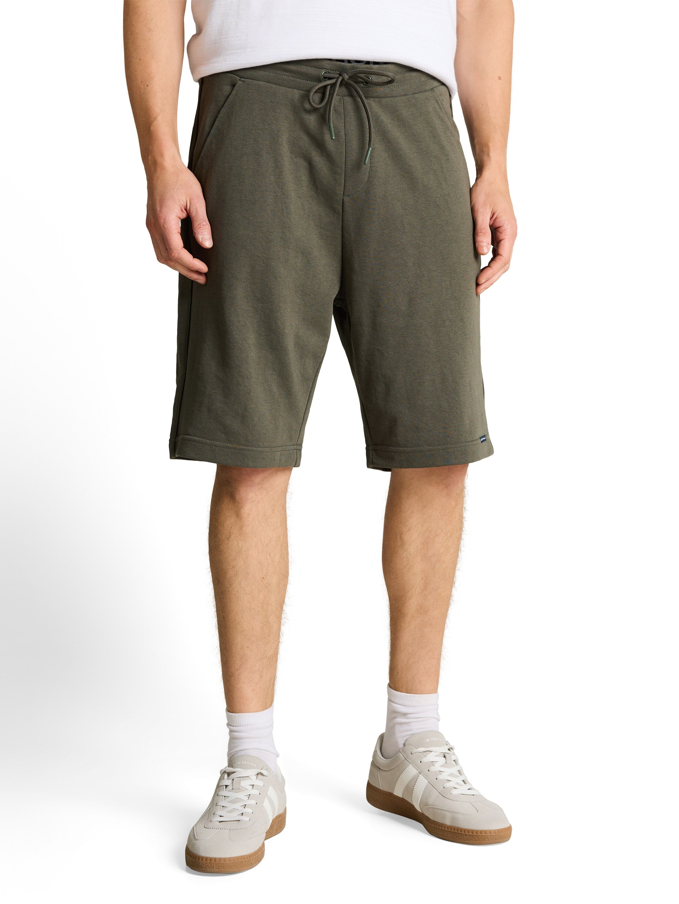 Tom Tailor Deep Green Basic Sweat Shorts