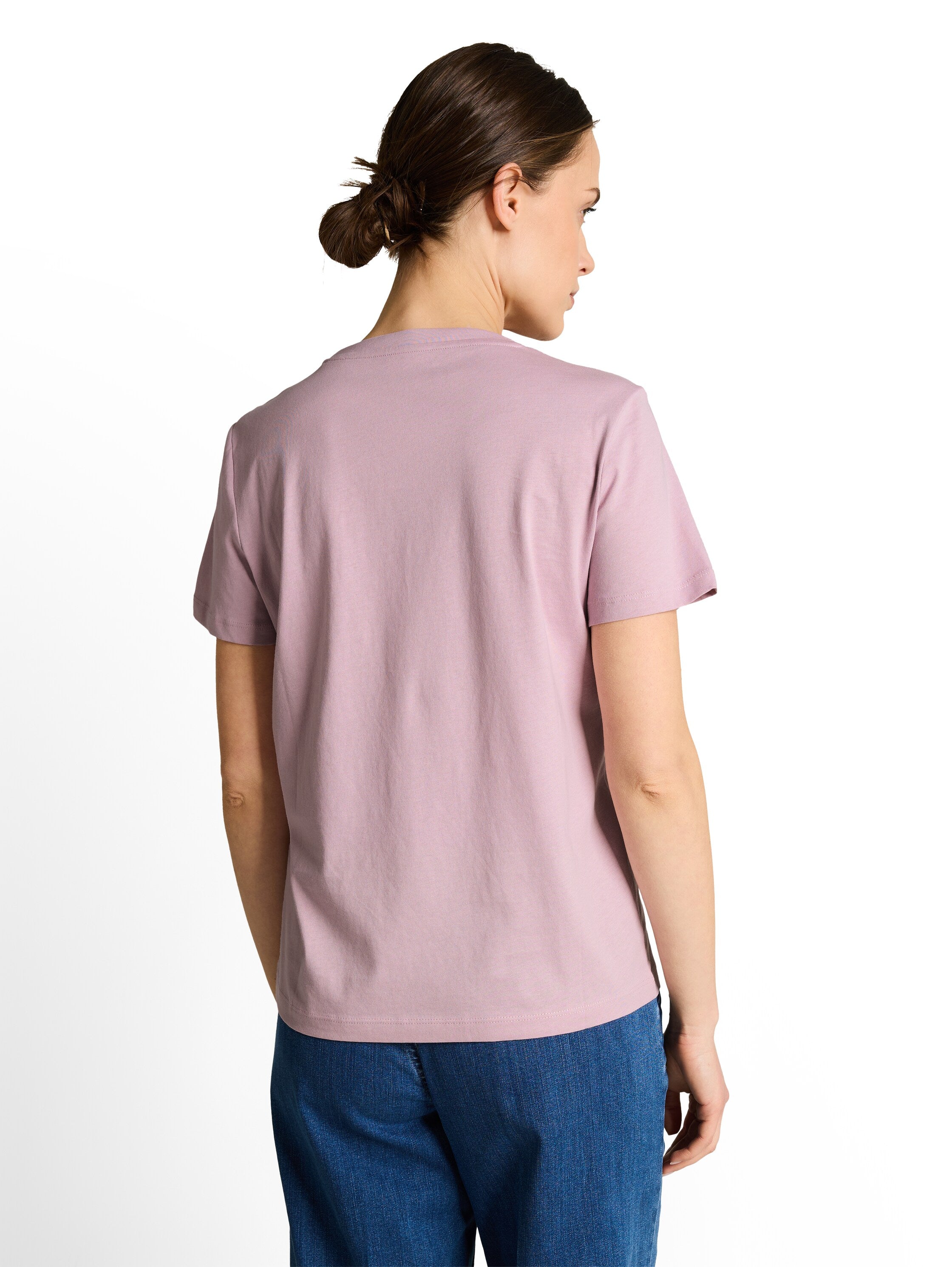 Tom Tailor Light Elderberry T-shirt With Logo Print