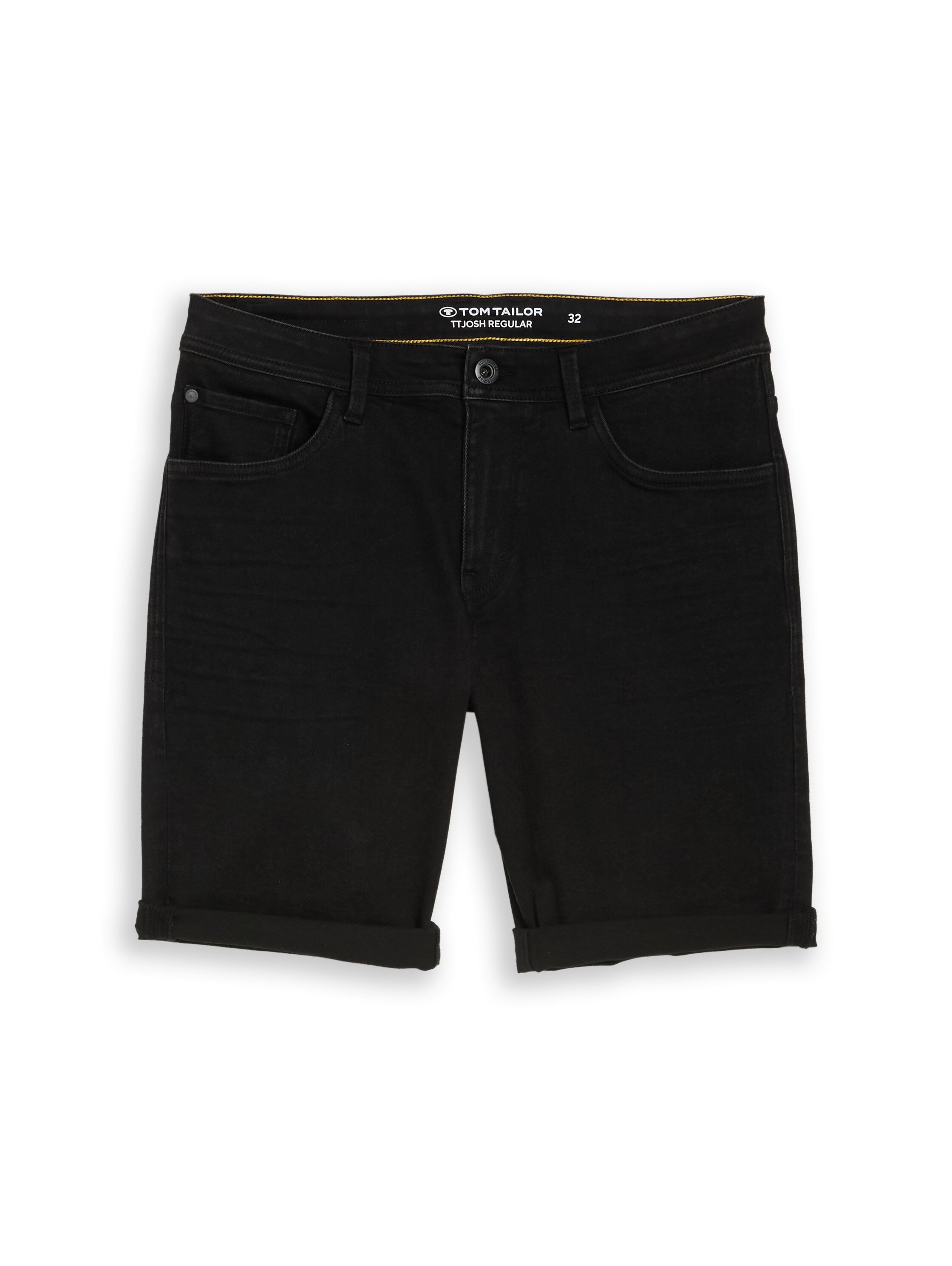 Tom Tailor Black Regular Slim Denim Short