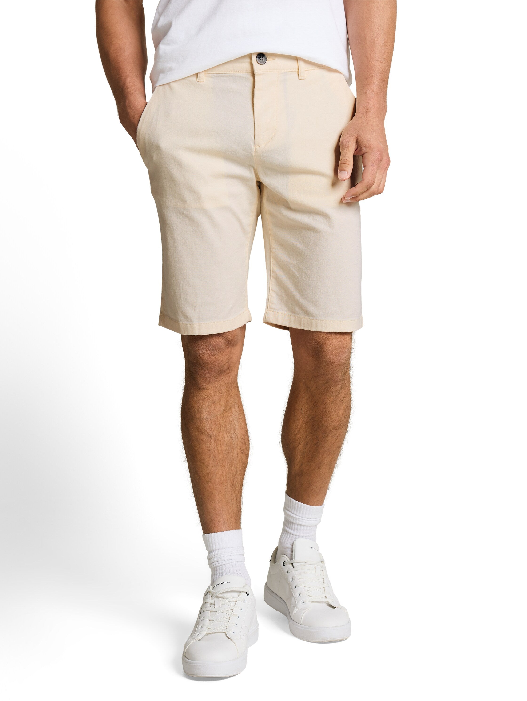 Tom Tailor Gardenia White Chino Shorts