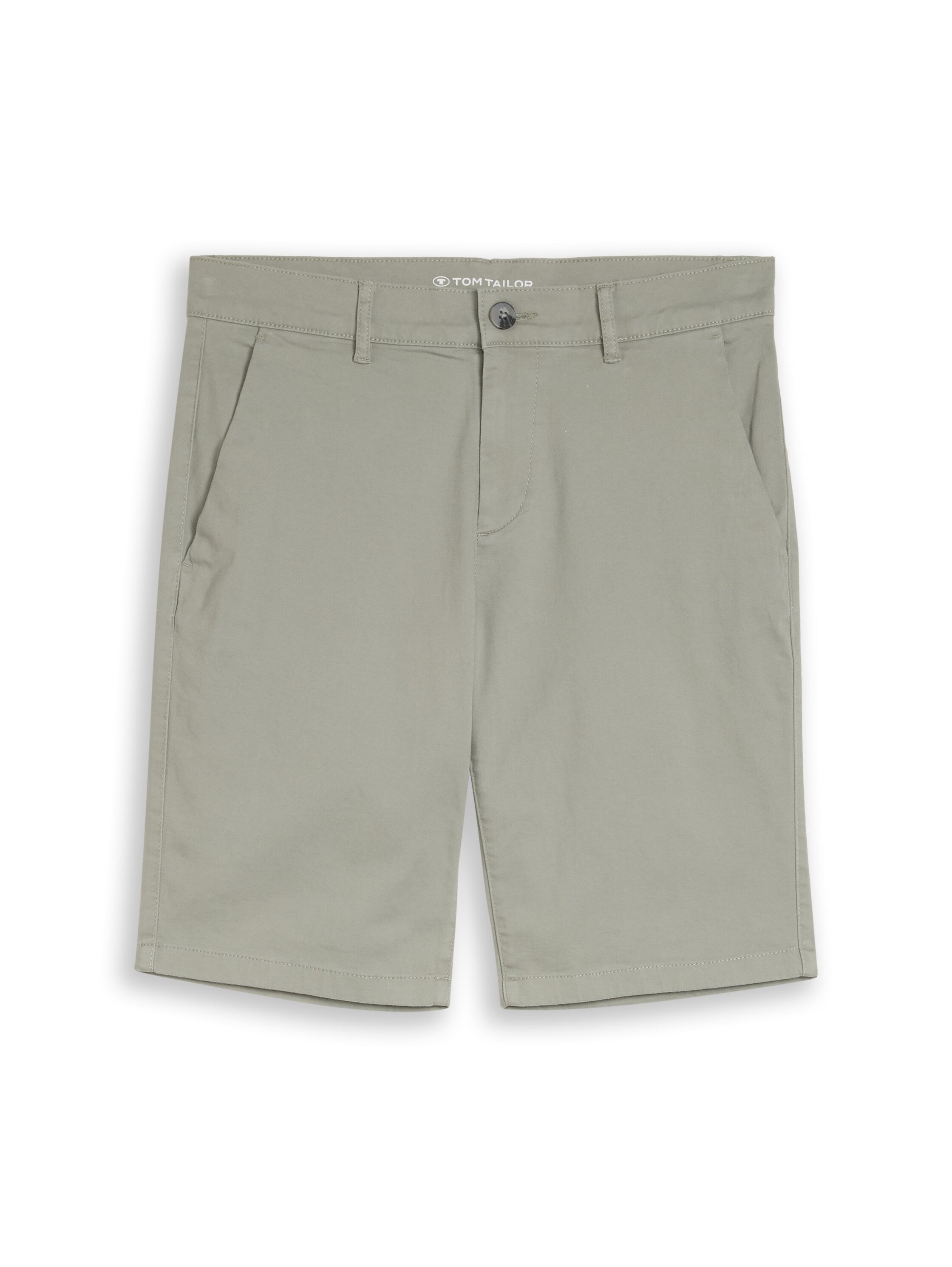 Tom Tailor Greyish Olive Chino Shorts