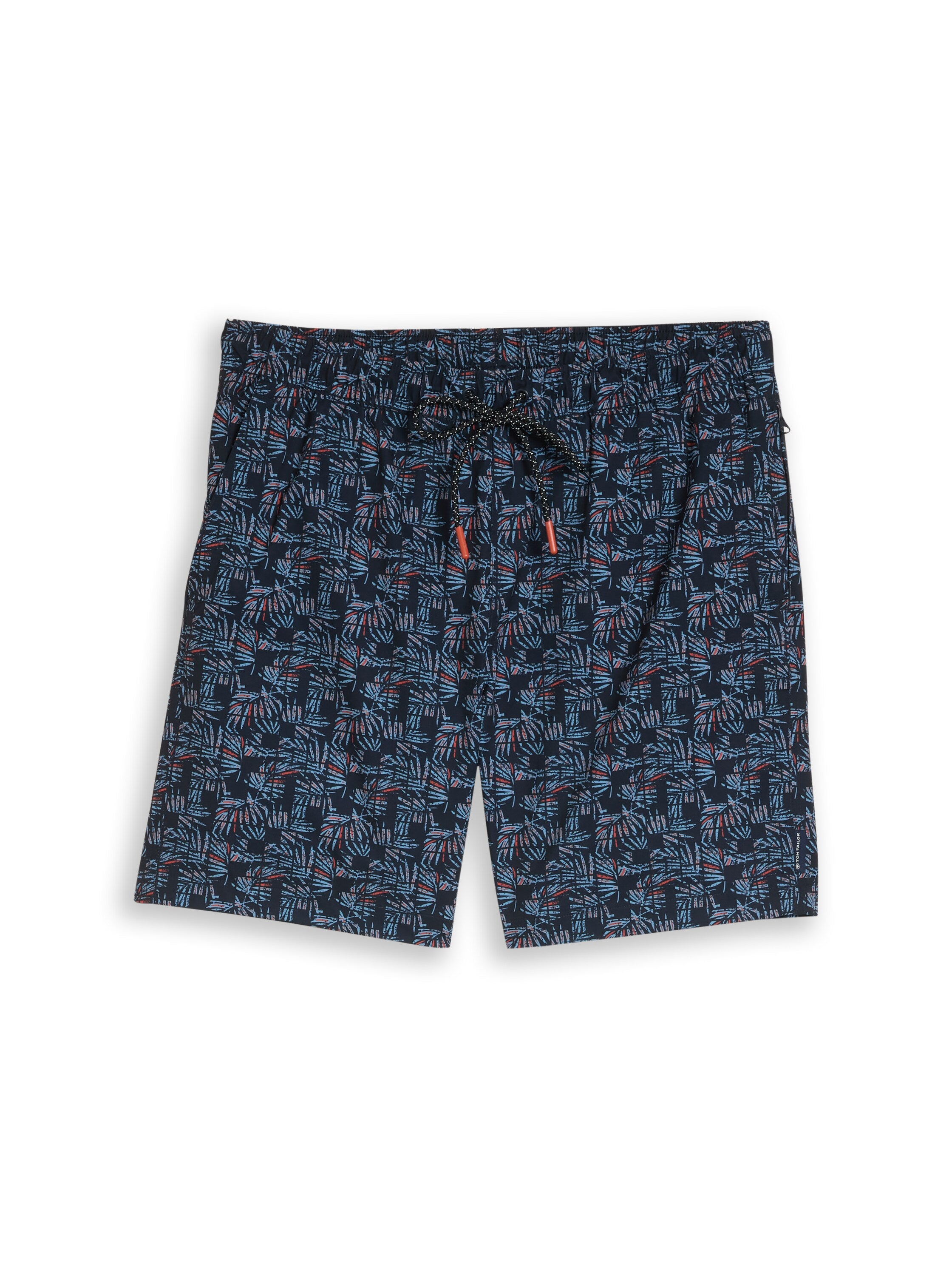 Tom Tailor Navy Regular Fit Swim Short With Design