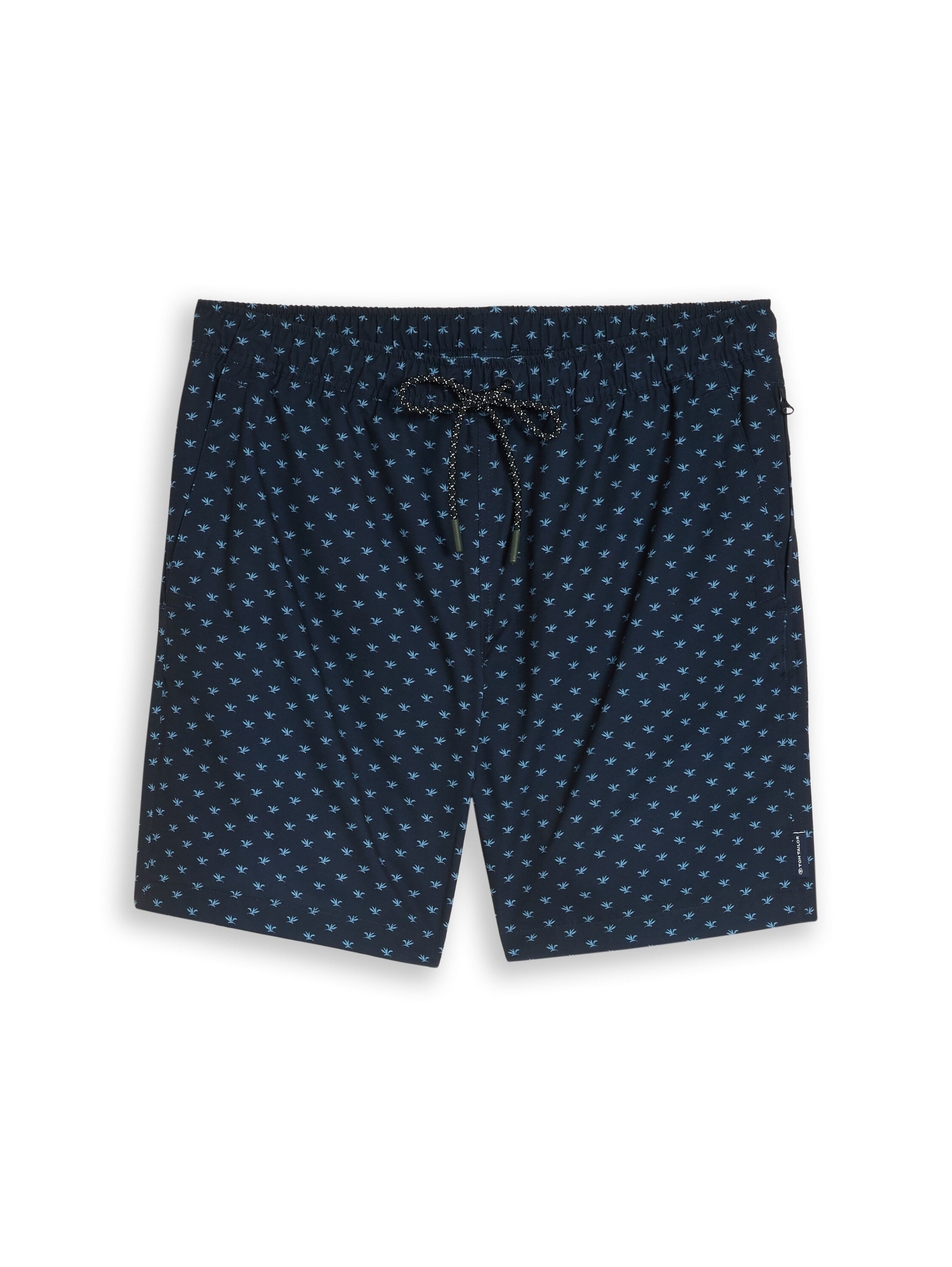 Tom Tailor Navy Regular Fit Swim Short With Design