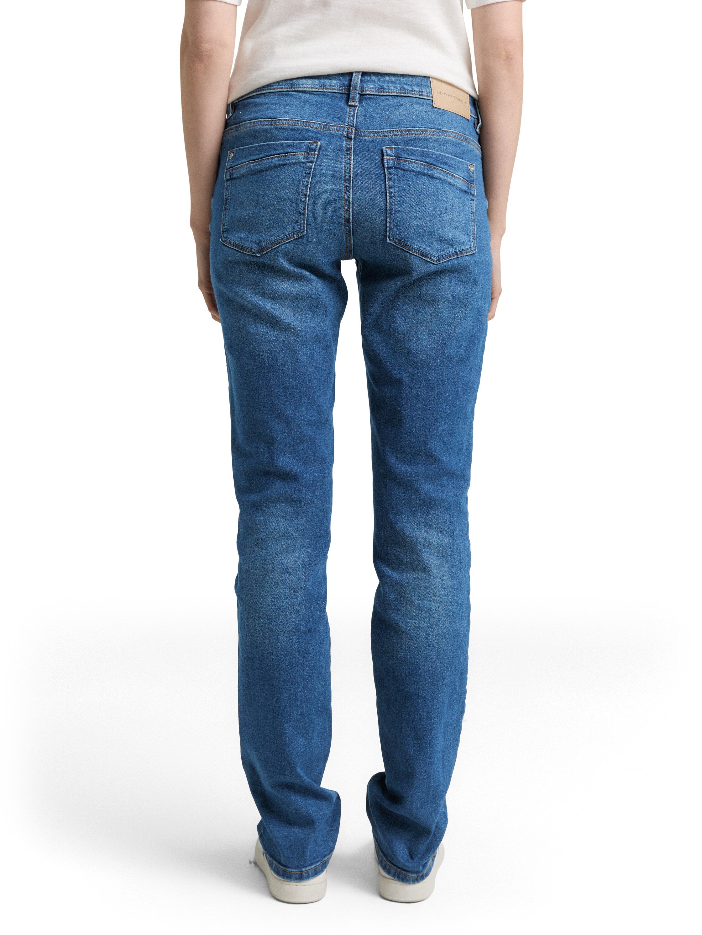 Tom Tailor Mid Stone Blue Straight Cropped Denim Jeans