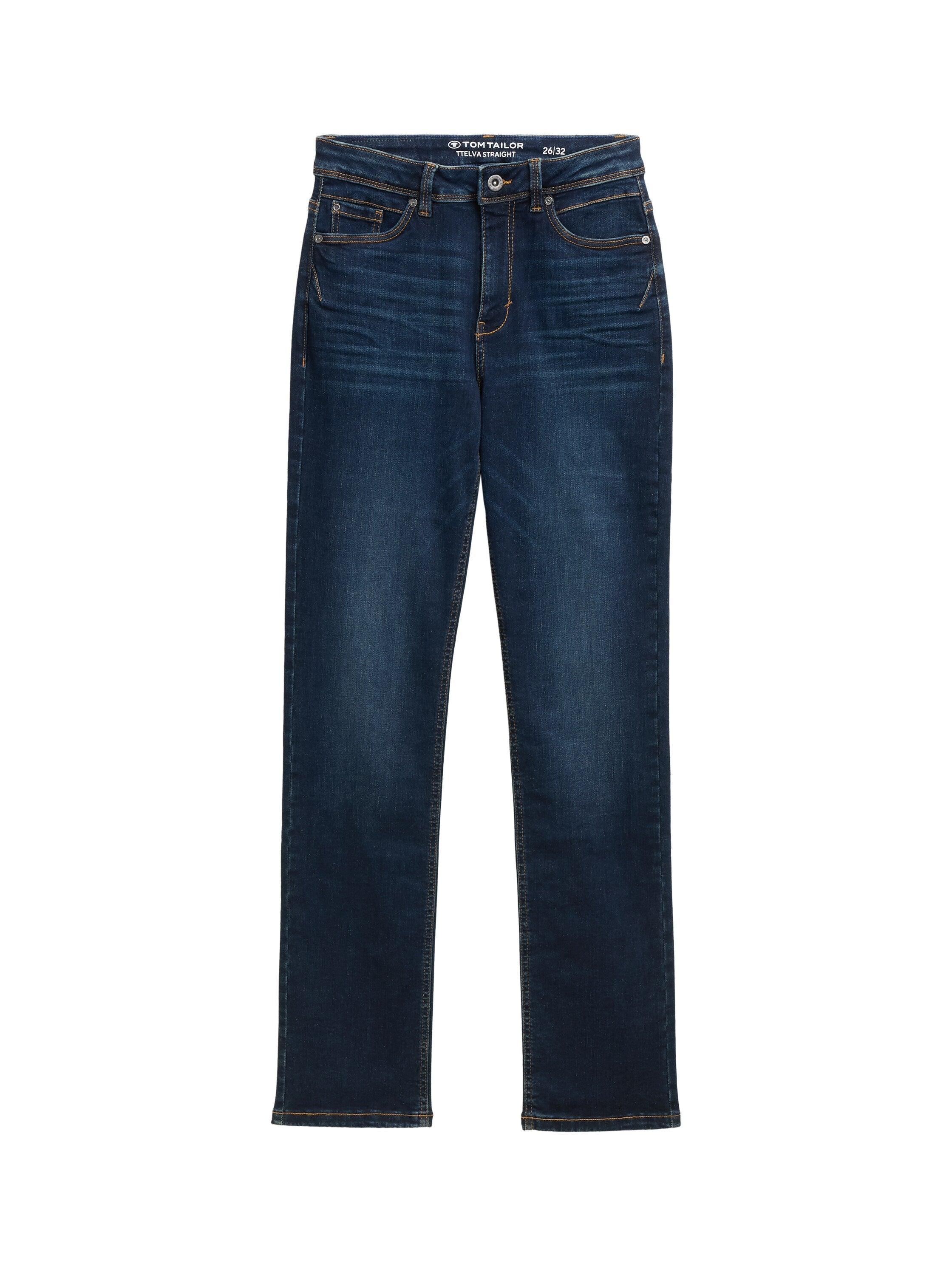 Tom Tailor Clean Dark Stone Blue Denim Jeans Straight Cut