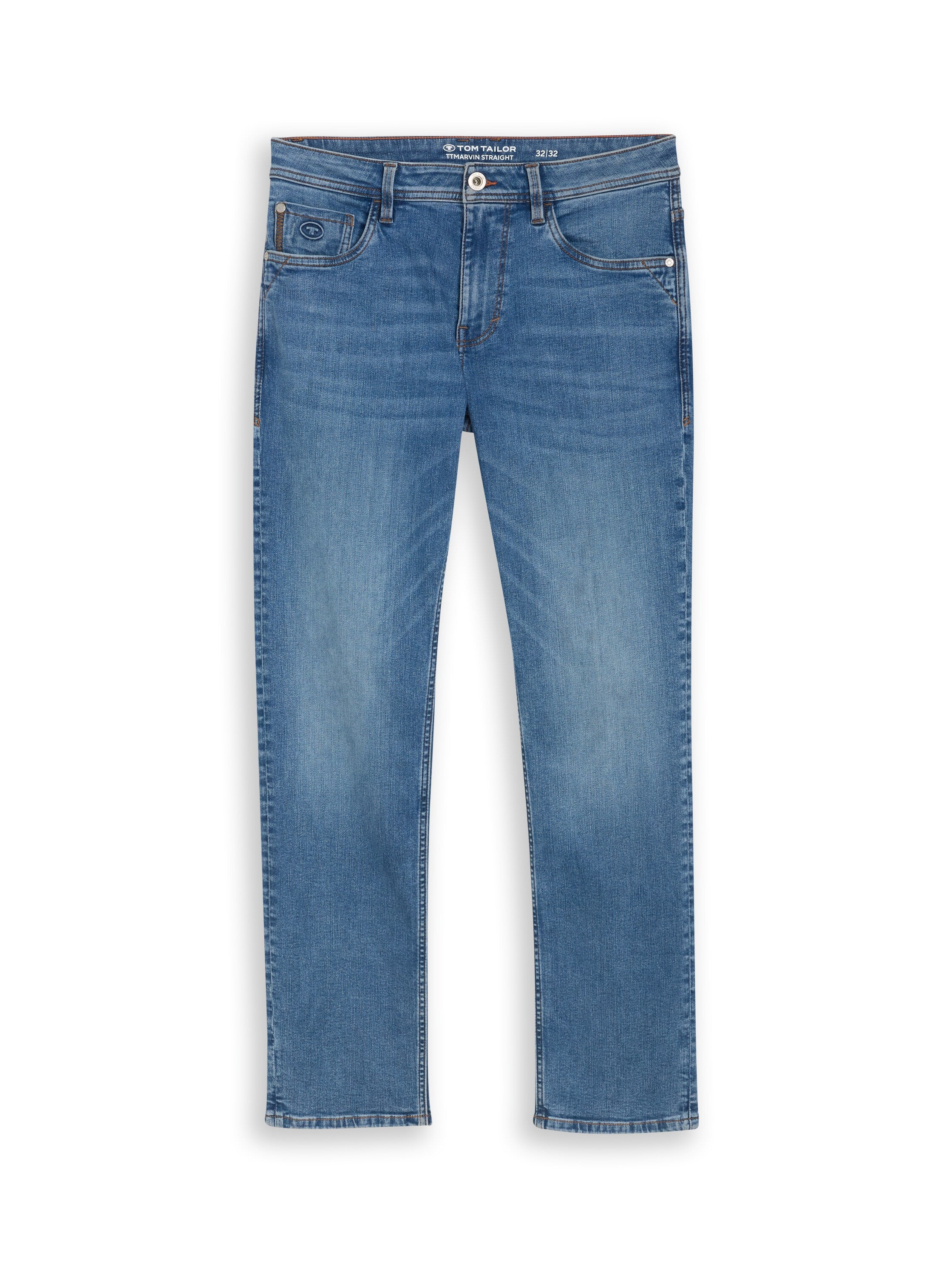 Tom Tailor Straight Blue Jeans With Super-Stretch