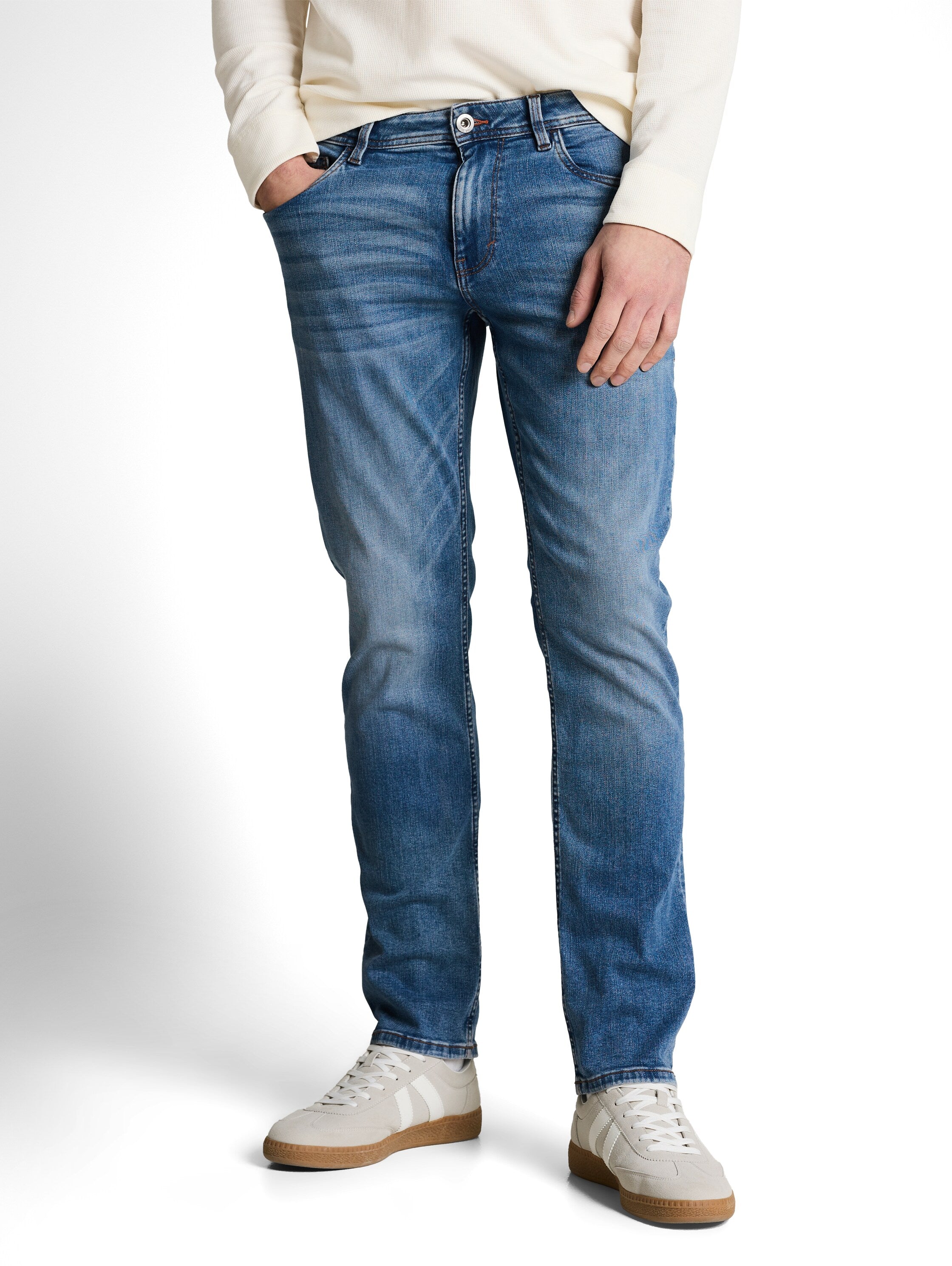 Tom Tailor Straight Blue Jeans With Super-Stretch