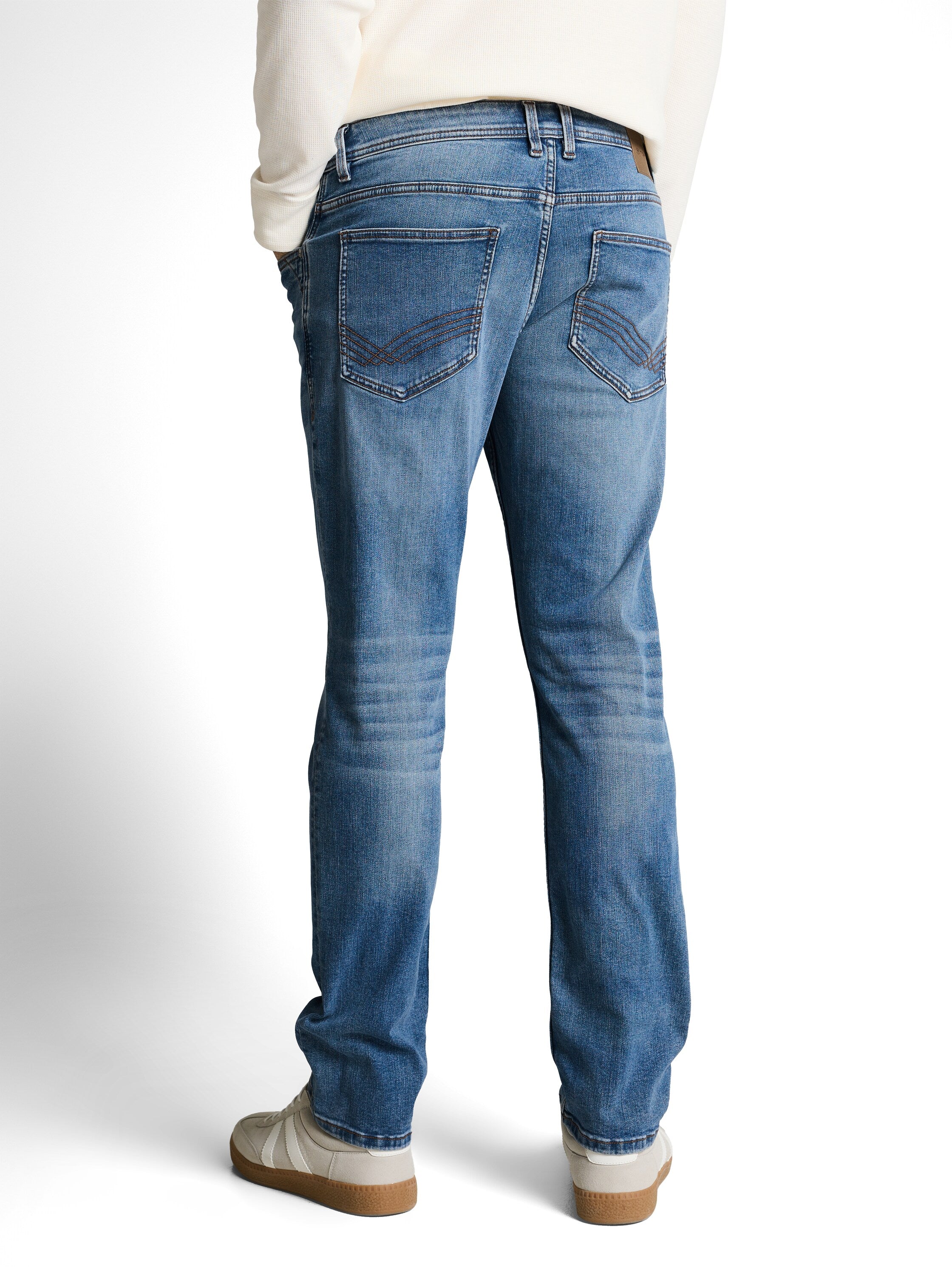 Tom Tailor Straight Blue Jeans With Super-Stretch