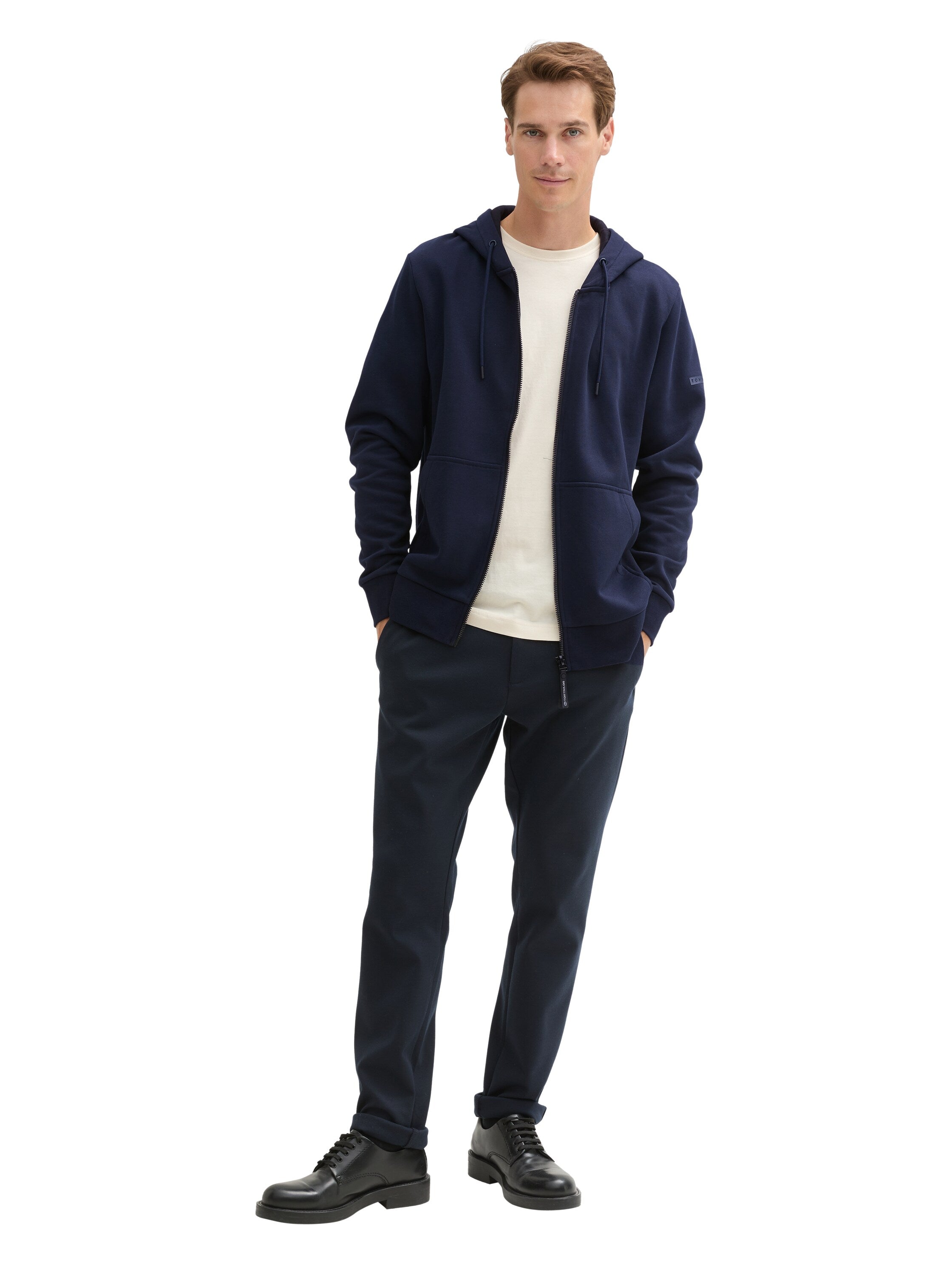 Tom Tailor Basic Navy Hooded Jacket