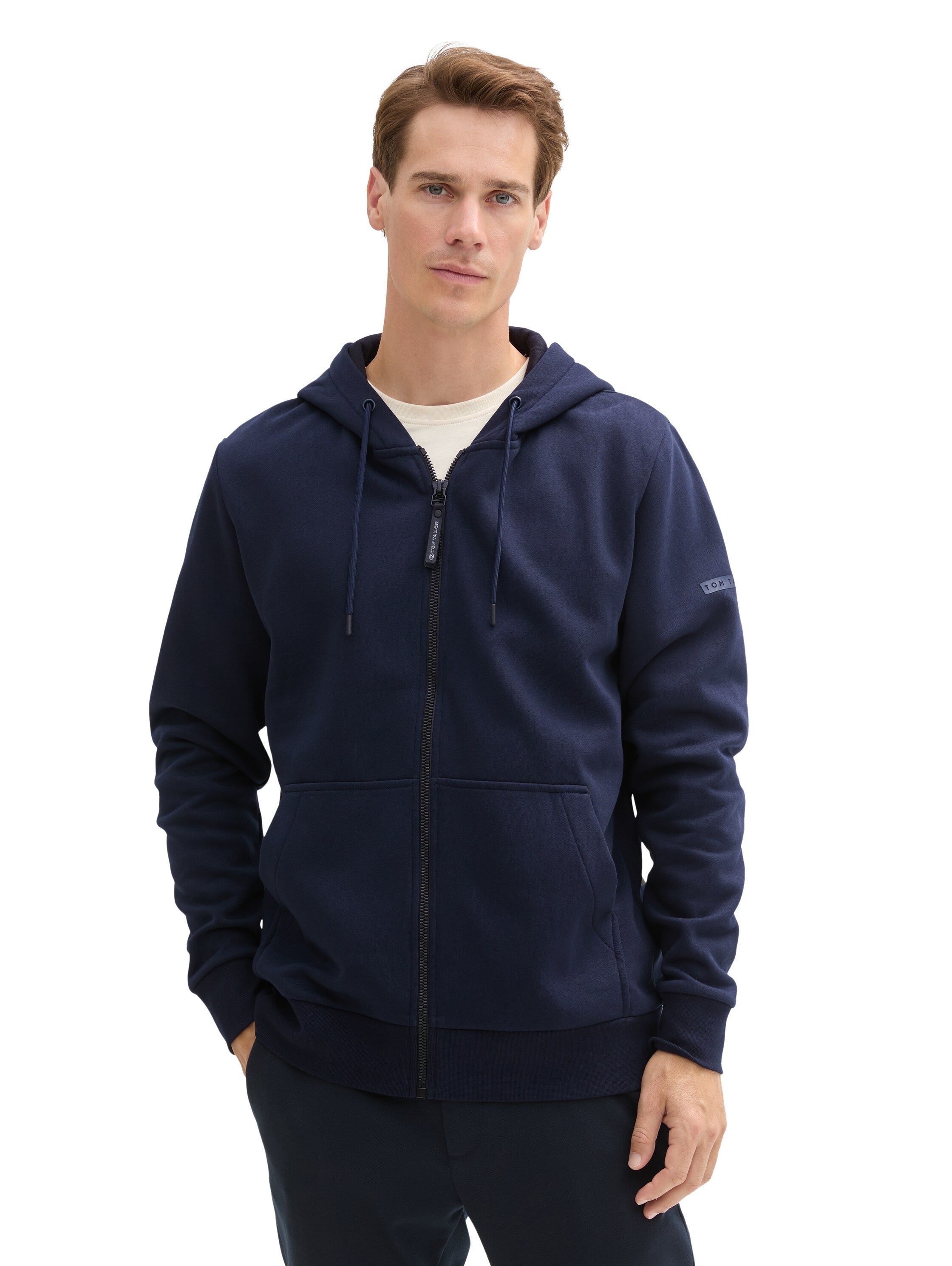 Tom Tailor Basic Navy Hooded Jacket