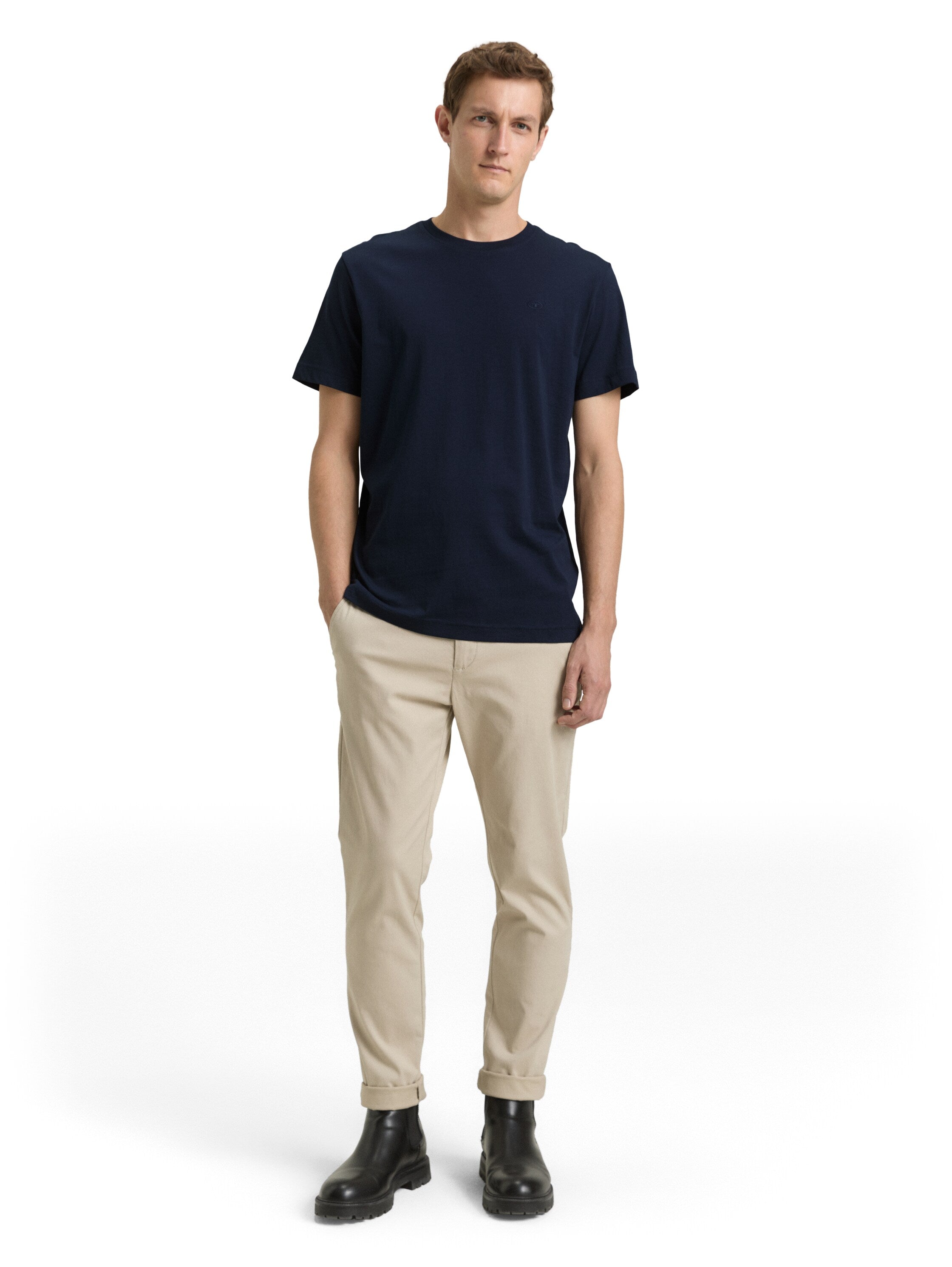 Tom Tailor Navy T-Shirt With Logo