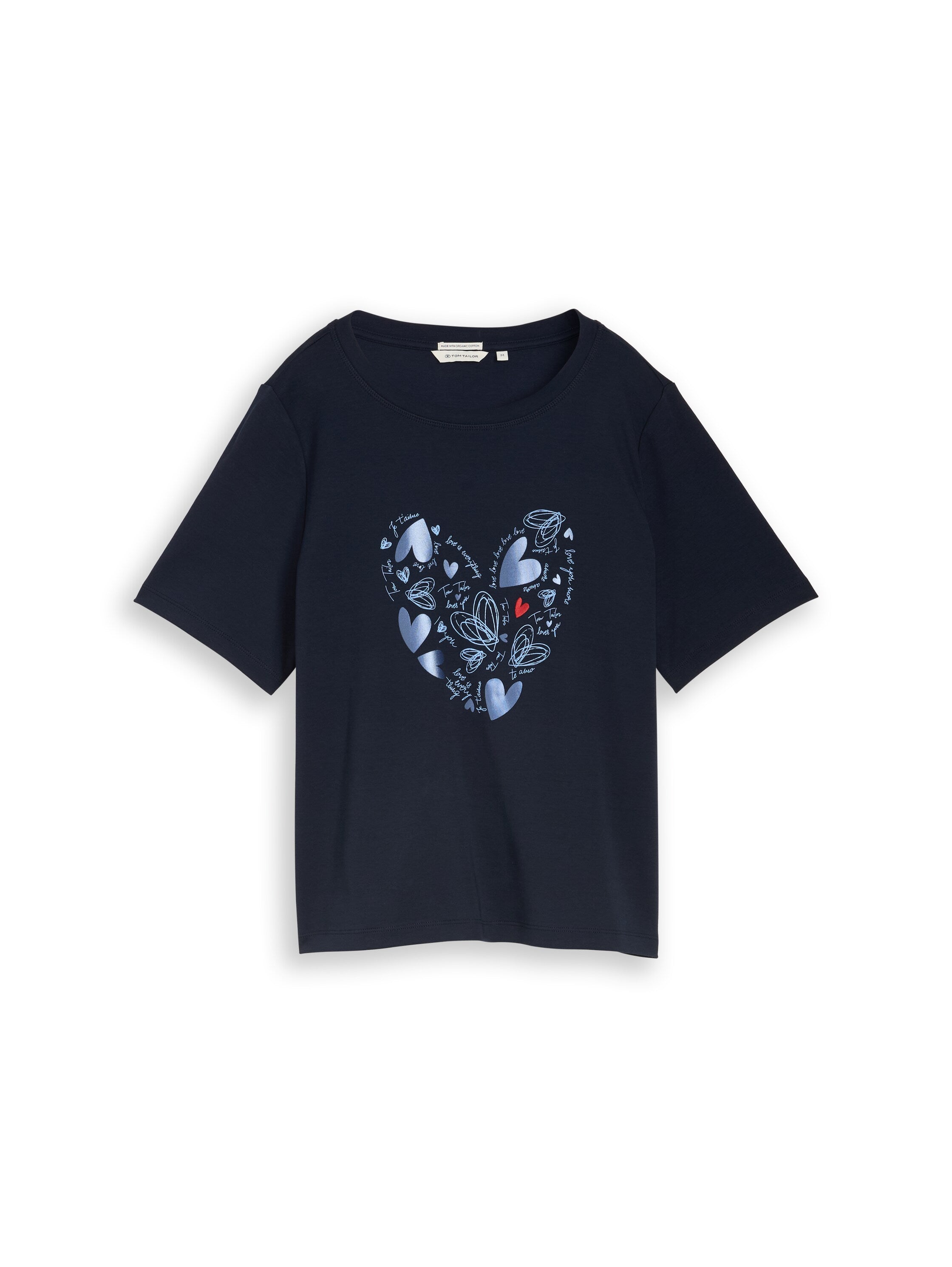 Tom Tailor Navy T-Shirt With Front Design