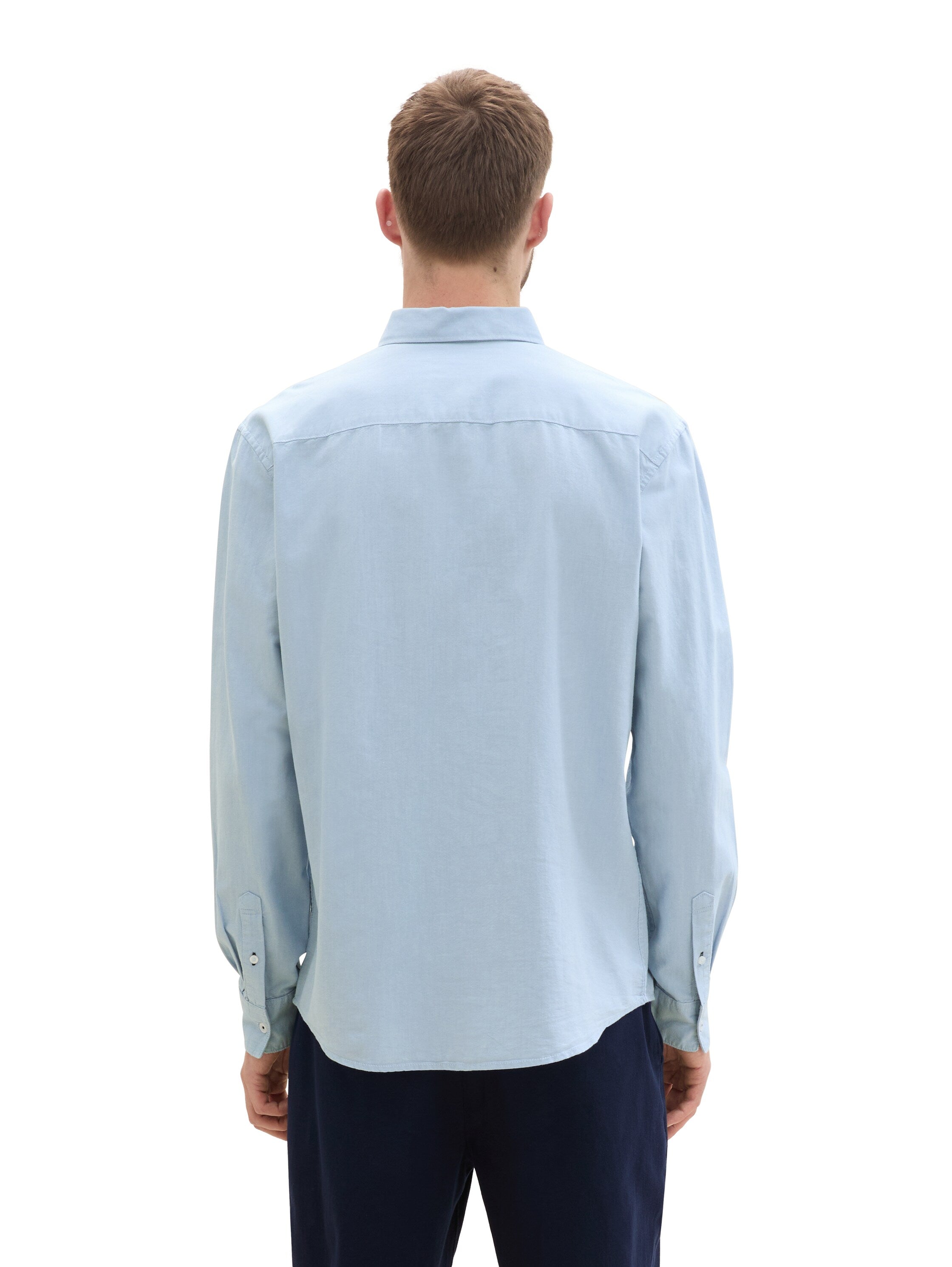 Tom Tailor Regular Fit Blue Shirt with Breast Pocket