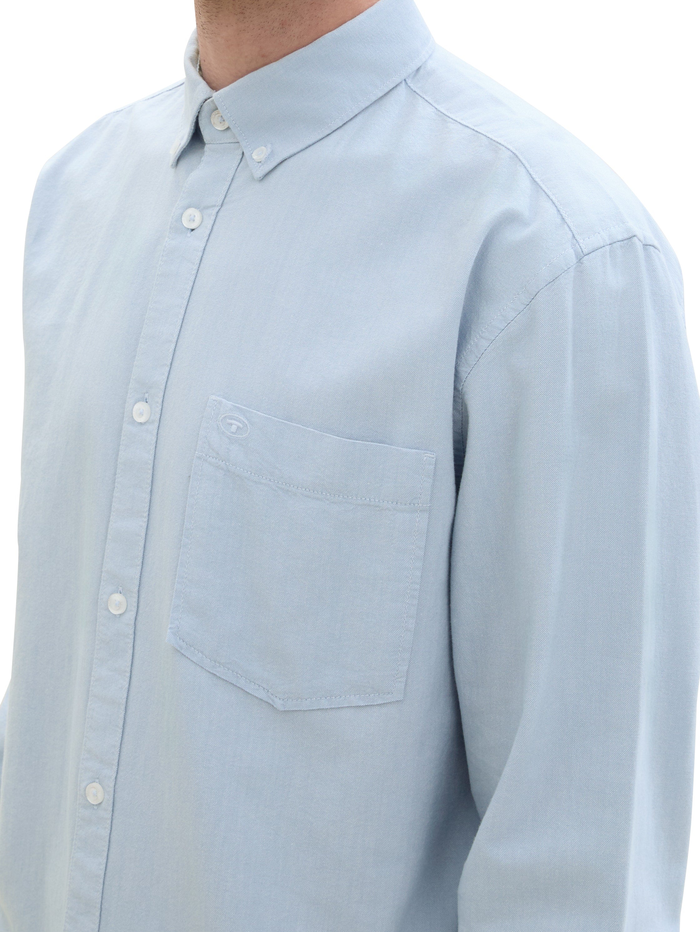Tom Tailor Regular Fit Blue Shirt with Breast Pocket