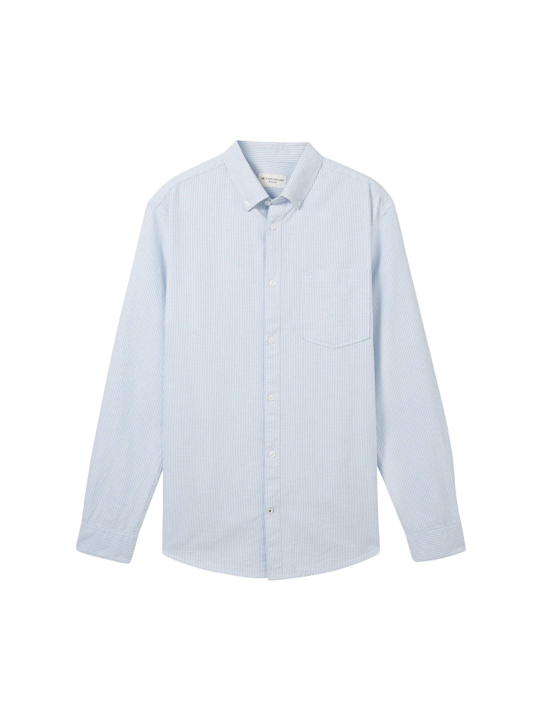 Tom Tailor Regular Fit Light Blue Shirt with Breast Pocket