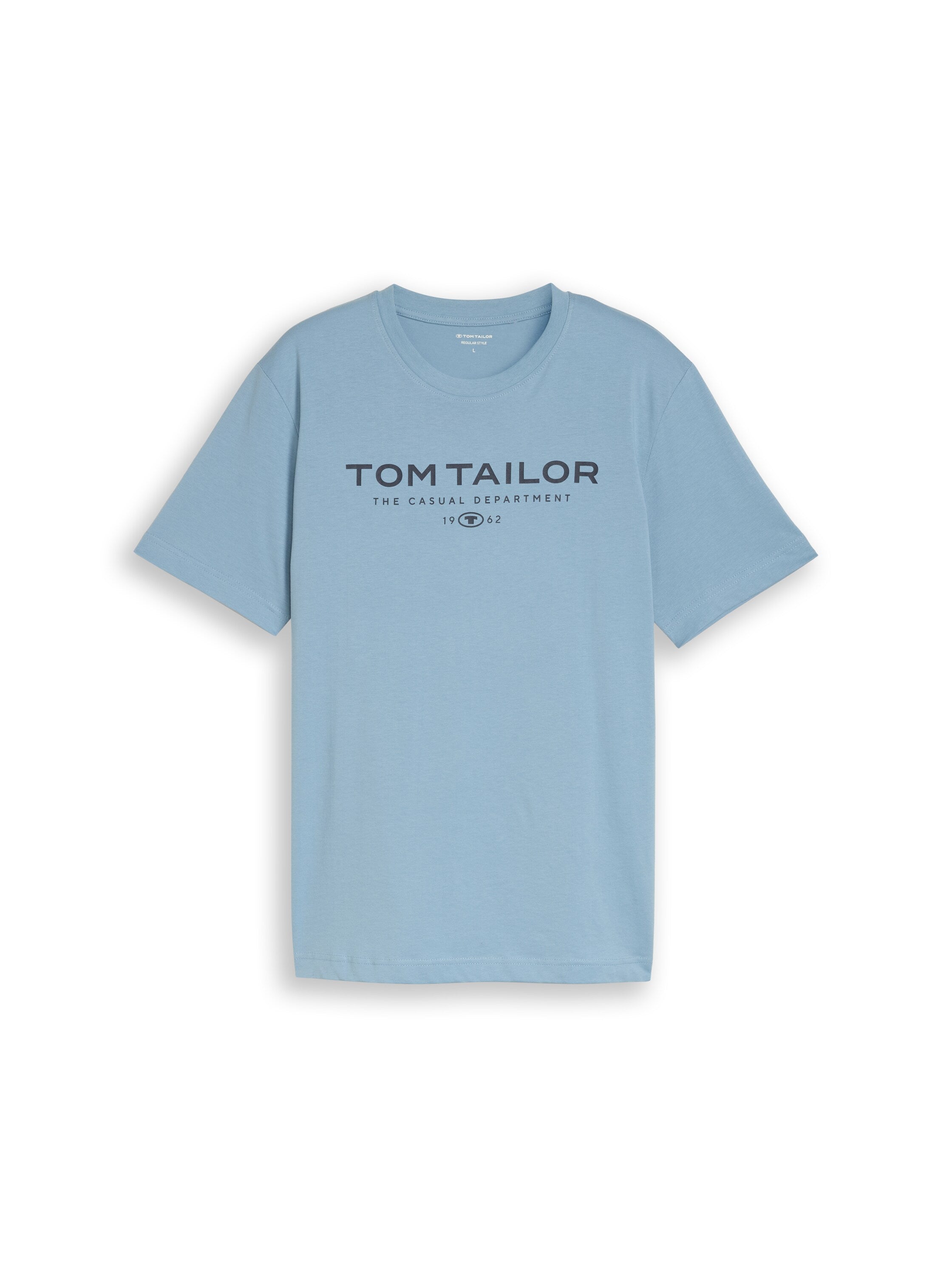 Tom Tailor Cotton Blue T-shirt with logo print