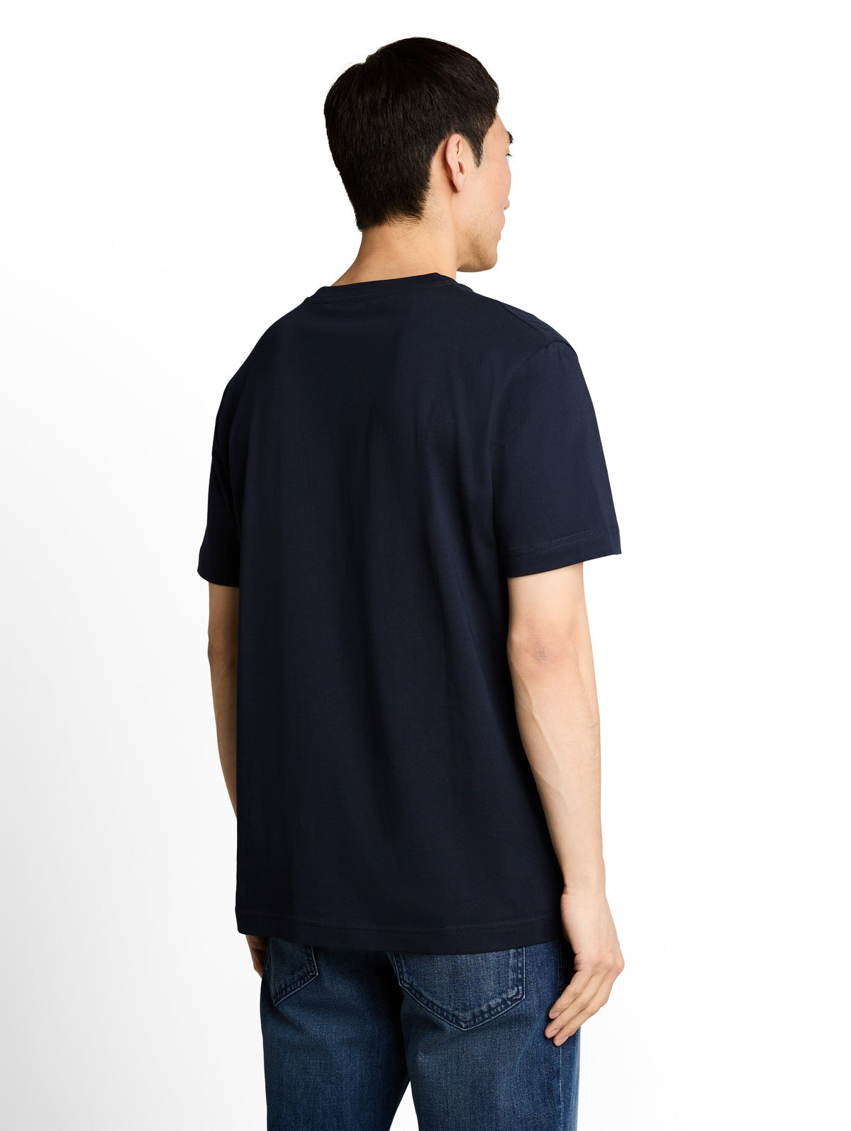 Tom Tailor Sky Captain Blue Short Sleeved T-Shirt With Front Design