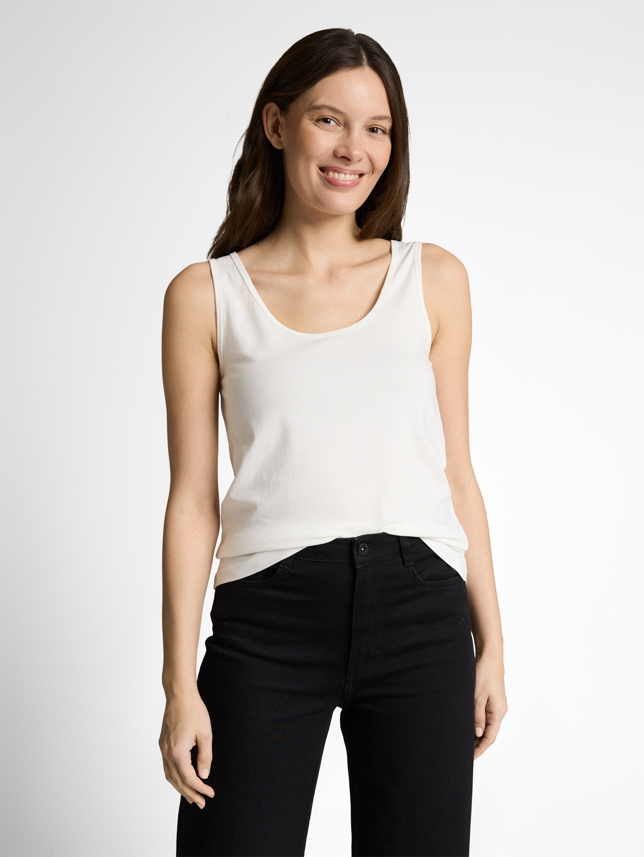 Tom Tailor White Basic Top