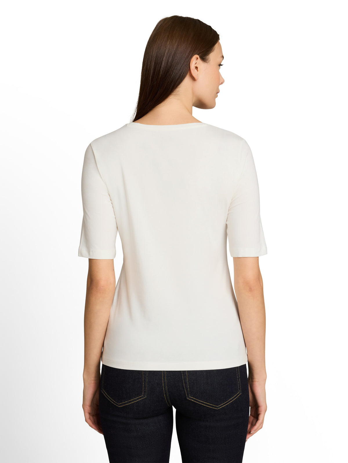 Tom Tailor White Slim-fit T-shirt With Print