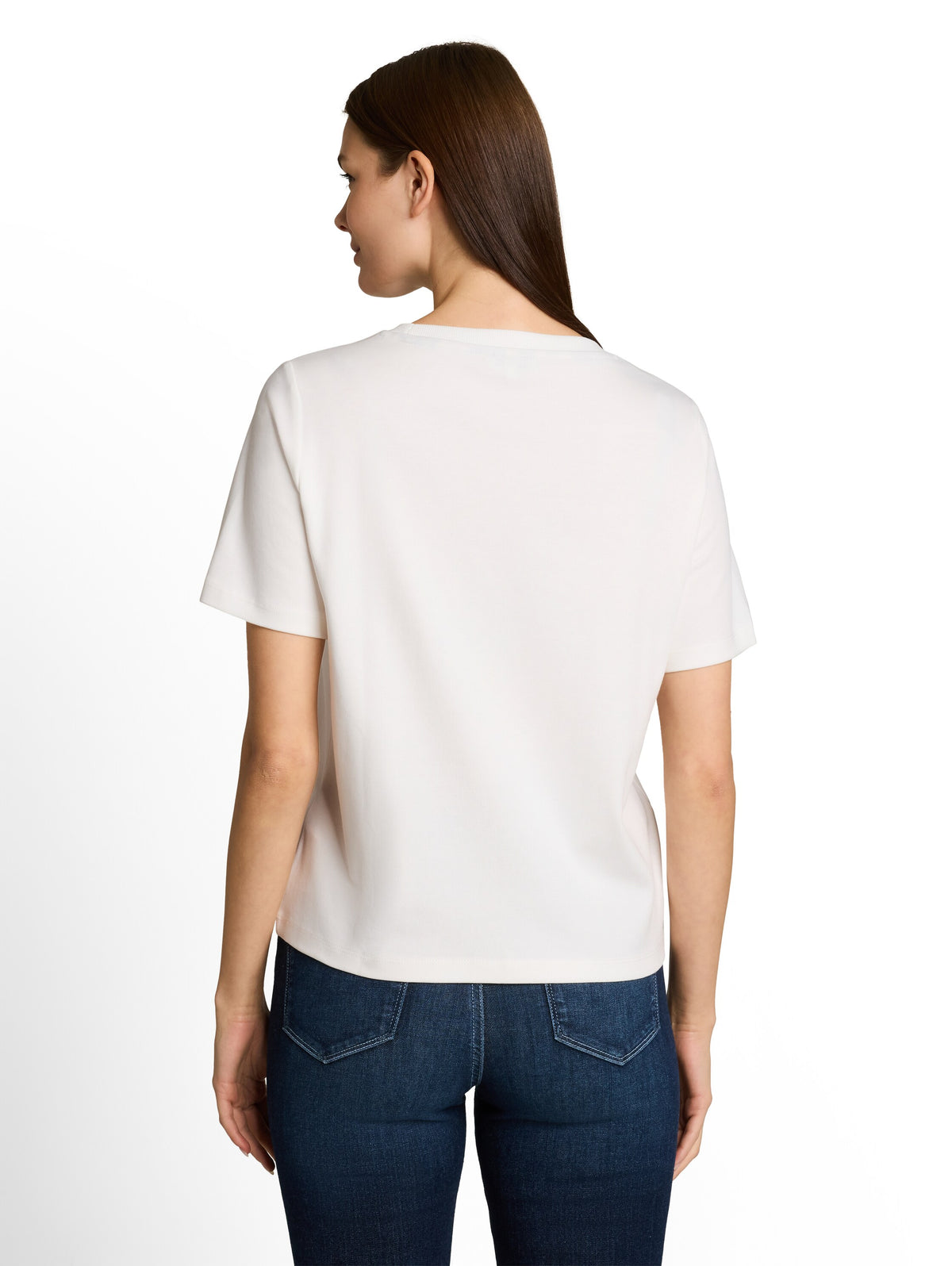 Tom Tailor White Cotton T-shirt