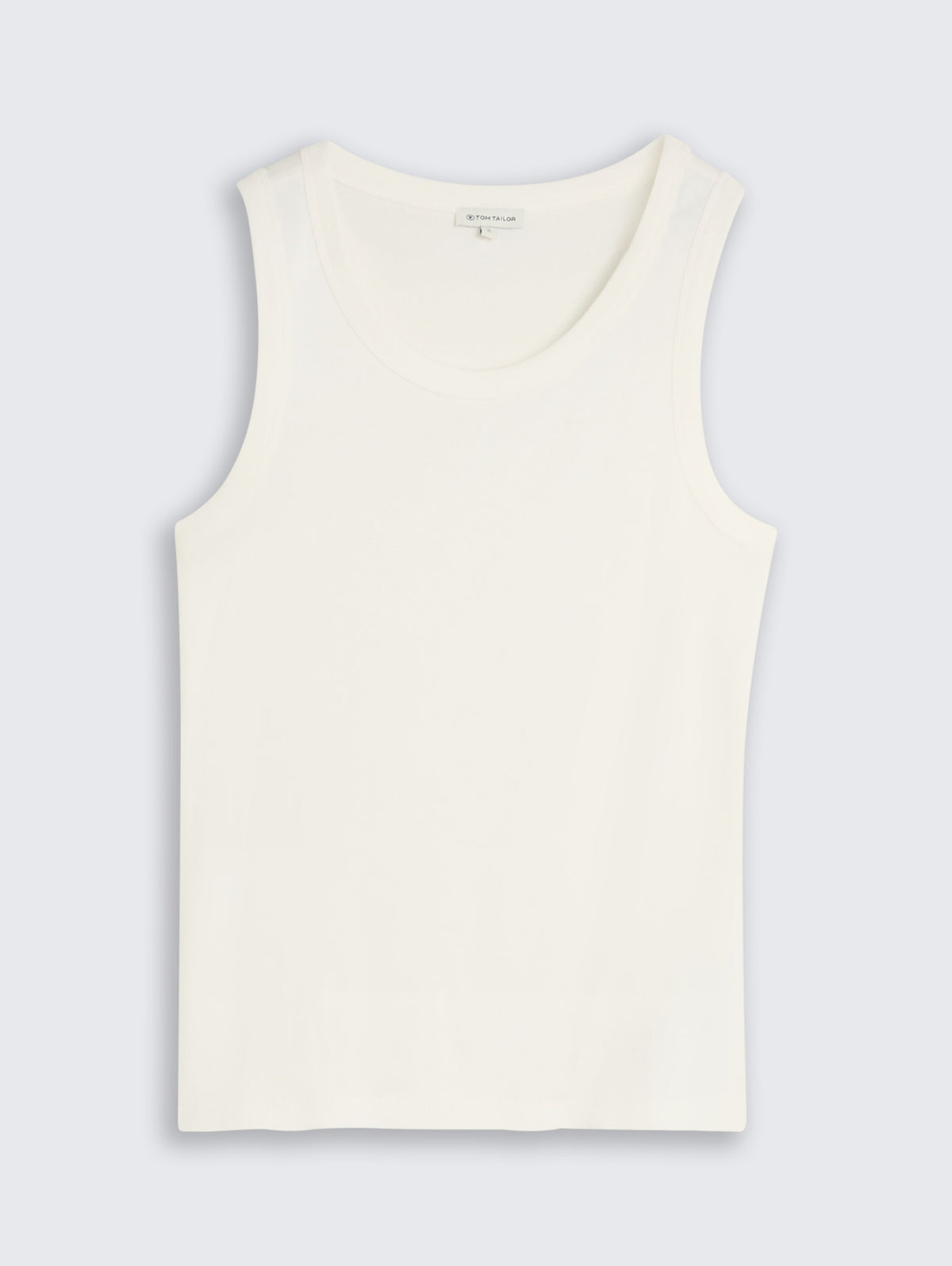 Tom Tailor White Sleeveless Top