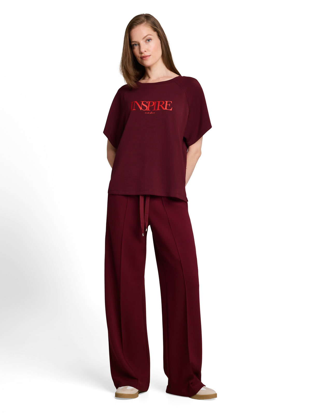 Tom Tailor Purple Scuba T-shirt With Lettering