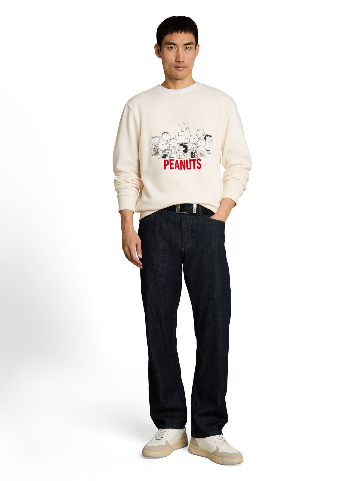 Tom Tailor White Sweatshirt with Snoopy print
