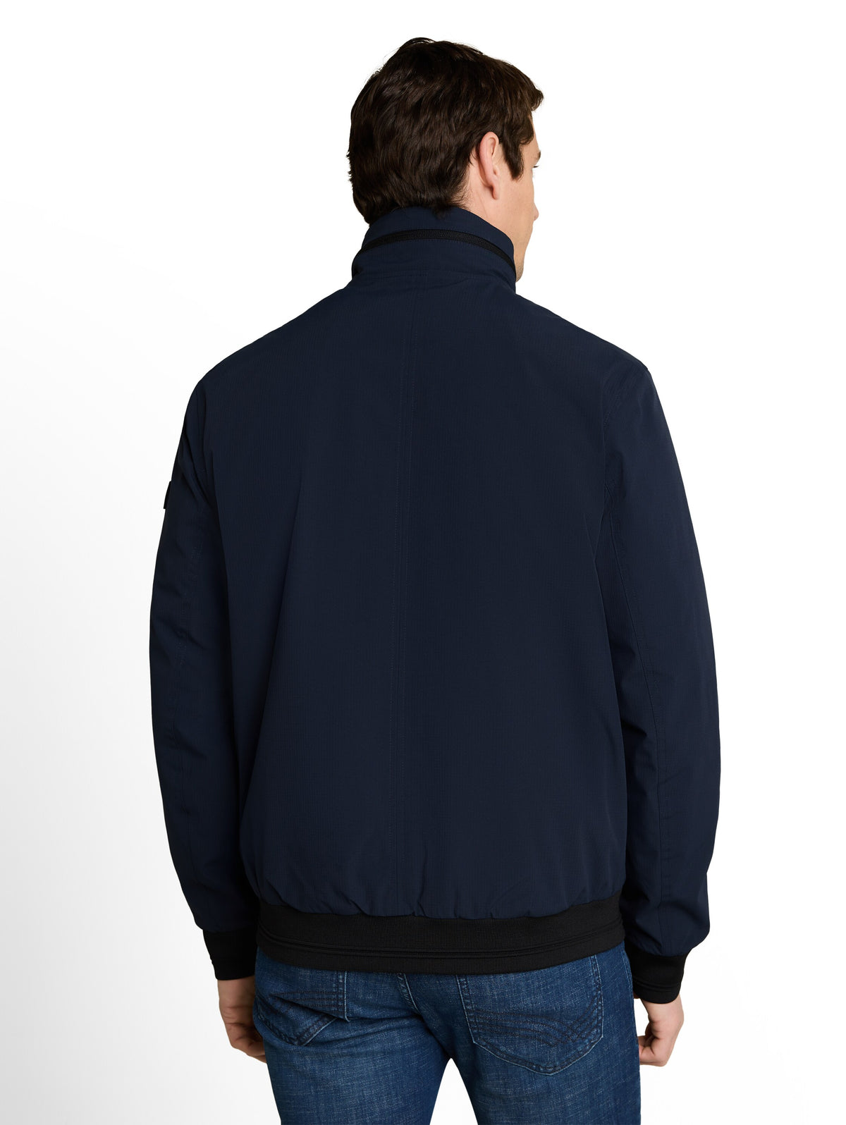 Tom Tailor Sky Captain Blue Blouson Jacket with Stow-Away Hood