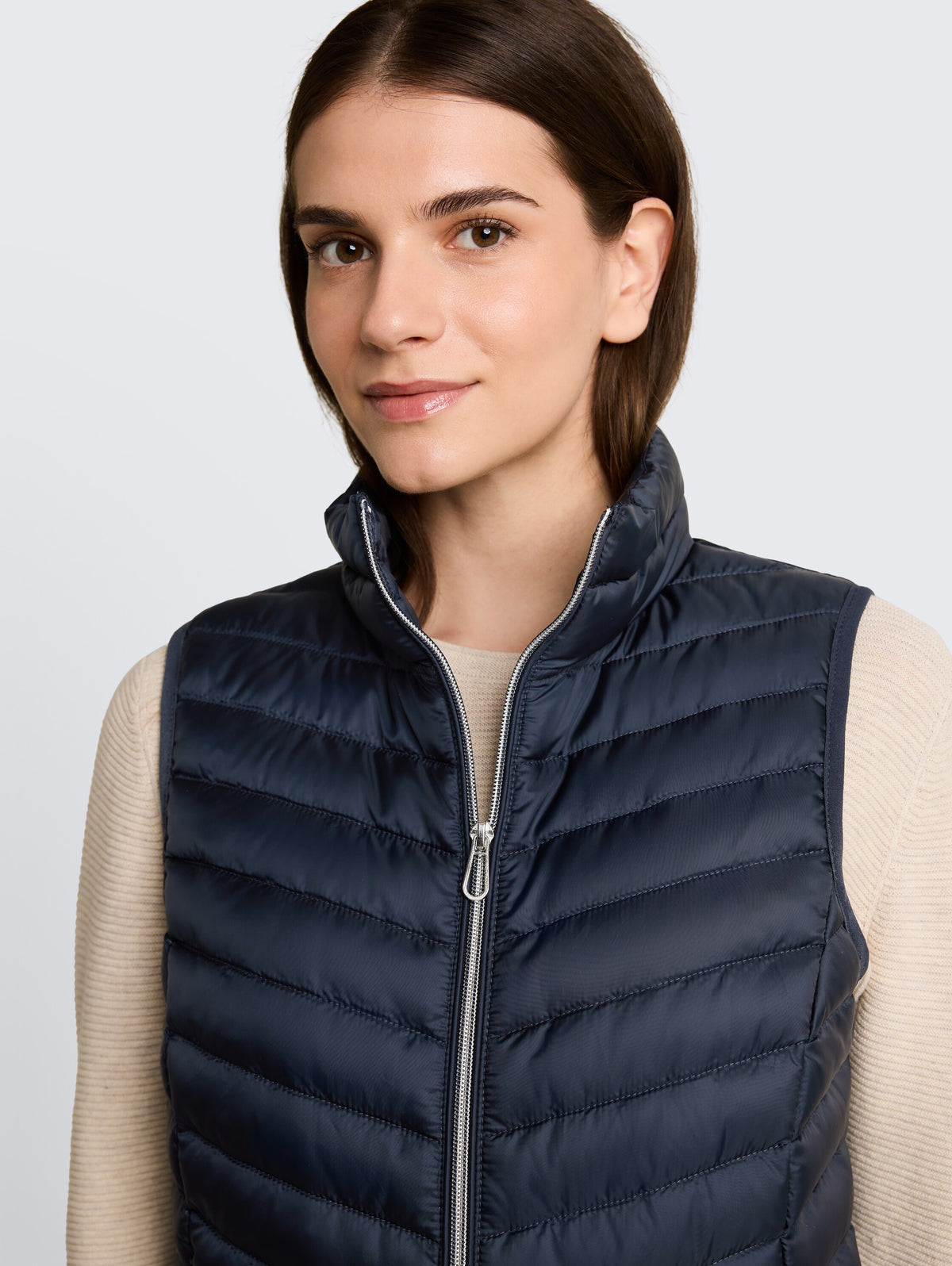 Tom Tailor Navy Vest Optimal Fit and High Wearing Comfort