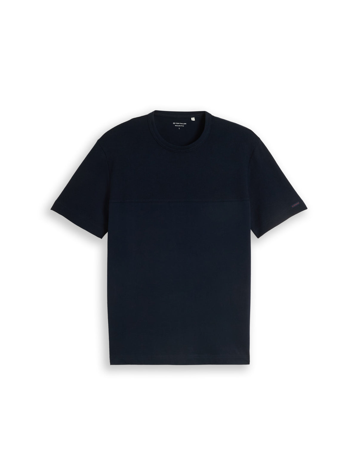 Tom Tailor Navy Cotton Short Sleeved T-Shirt