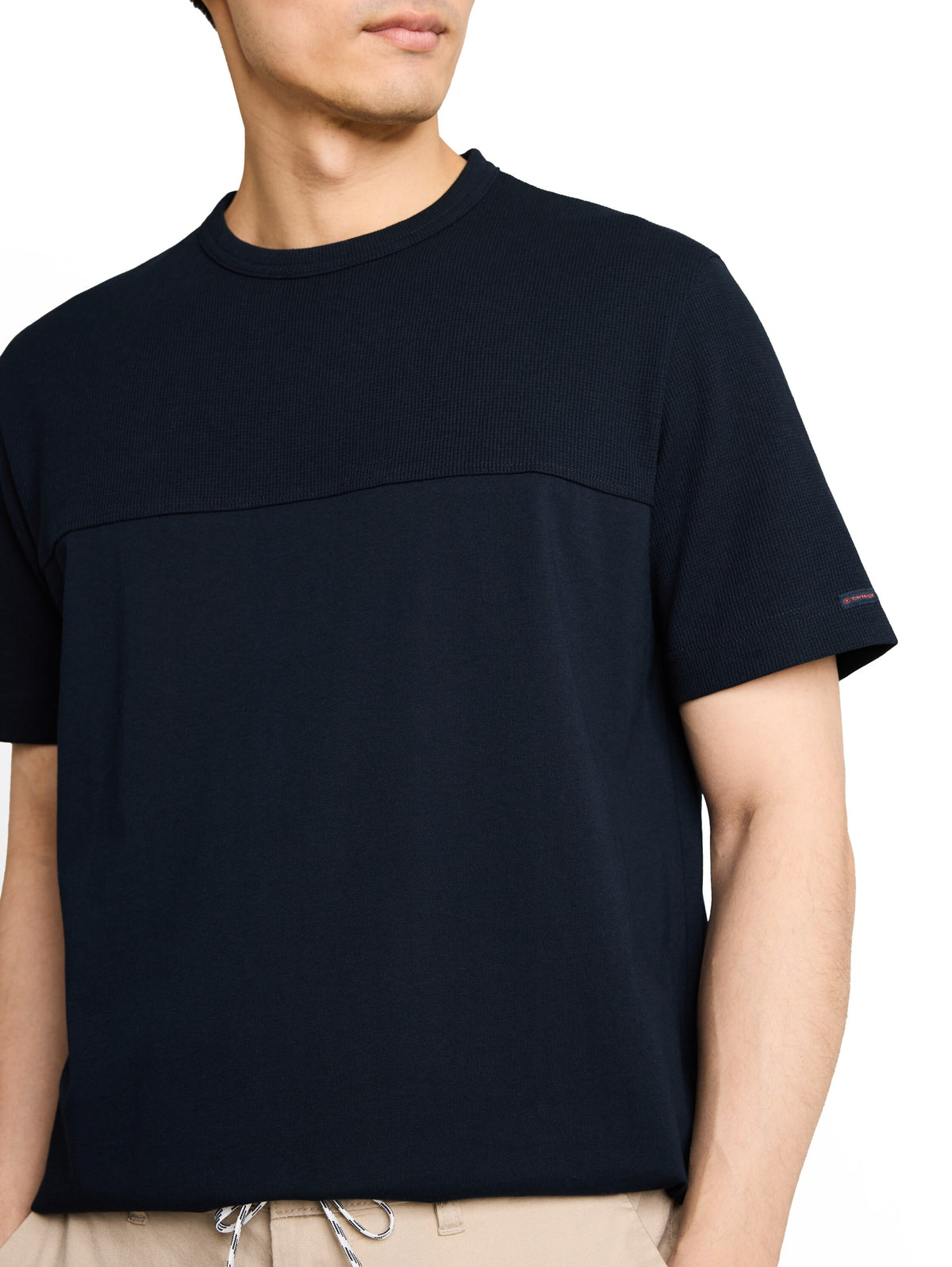 Tom Tailor Navy Cotton Short Sleeved T-Shirt