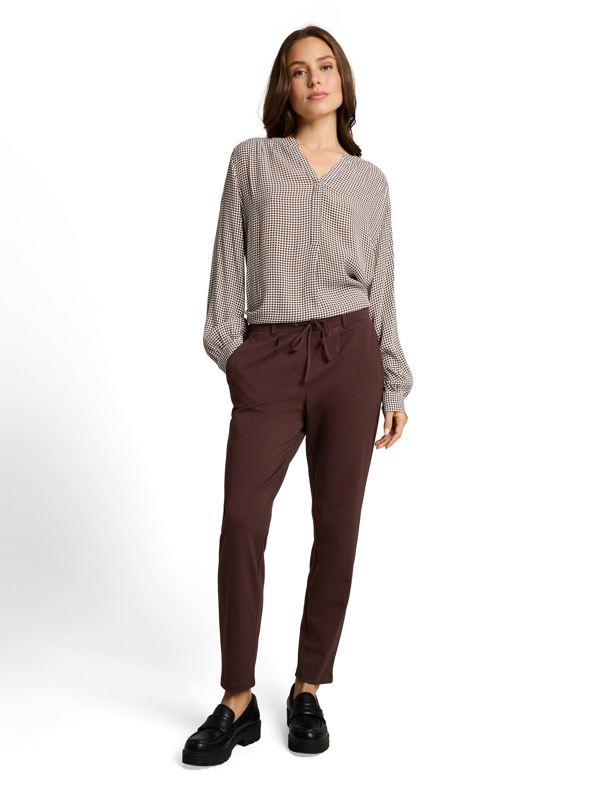 Tom Tailor Brown Loose-fit trousers Pant