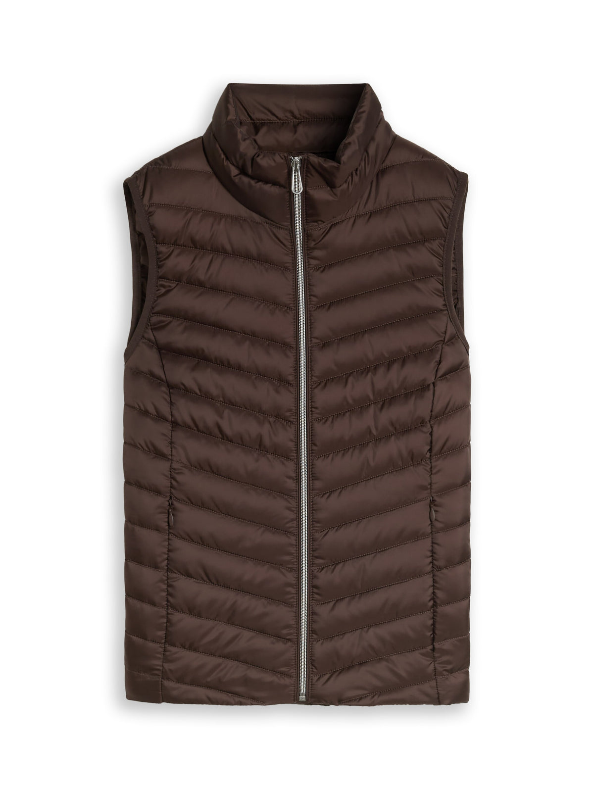 Tom Tailor Brown Vest Optimal Fit and High Wearing Comfort
