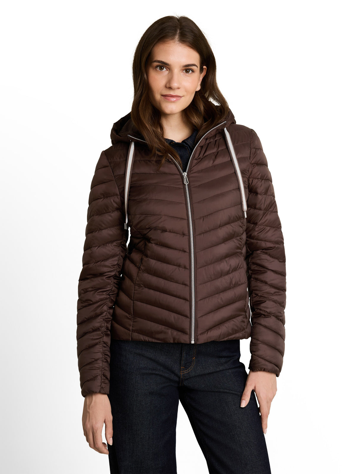 Tom Tailor Brown Jacket Optimal Fit and High Wearing Comfort